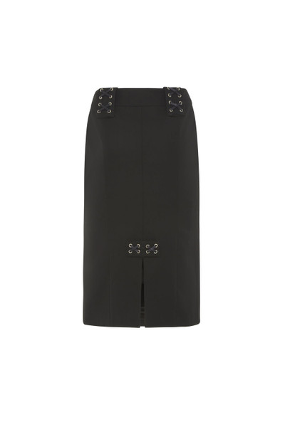 Alessandra Rich STRETCH WOOL MIDI SKIRT WITH EMBELLISHMENT outlook