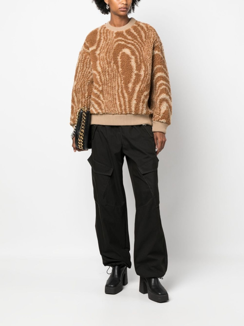 Stella McCartney graphic-pattern crew-neck jumper outlook