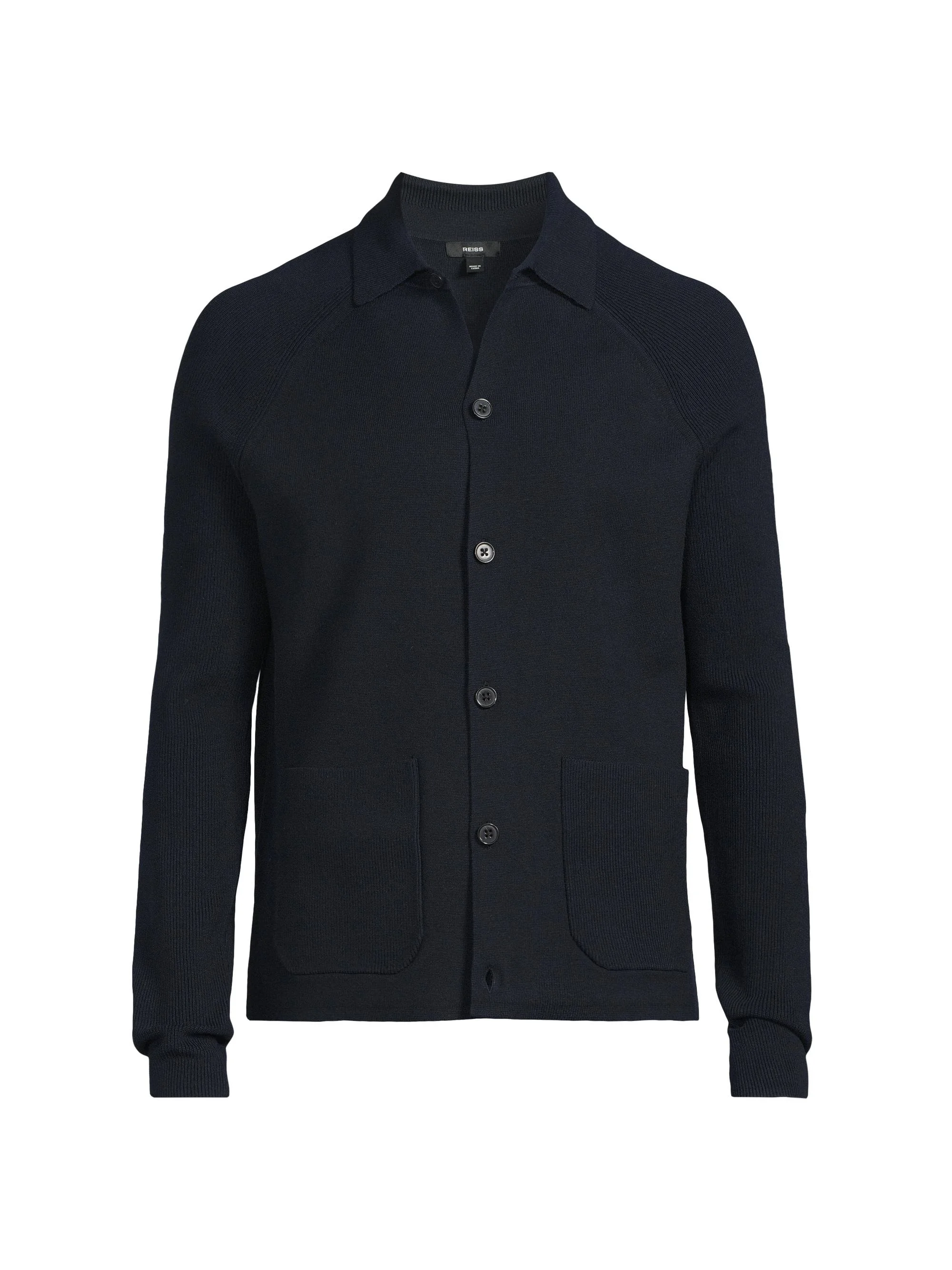 Men's Fitzgerald Button-Front Cardigan - Navy Blue - 1
