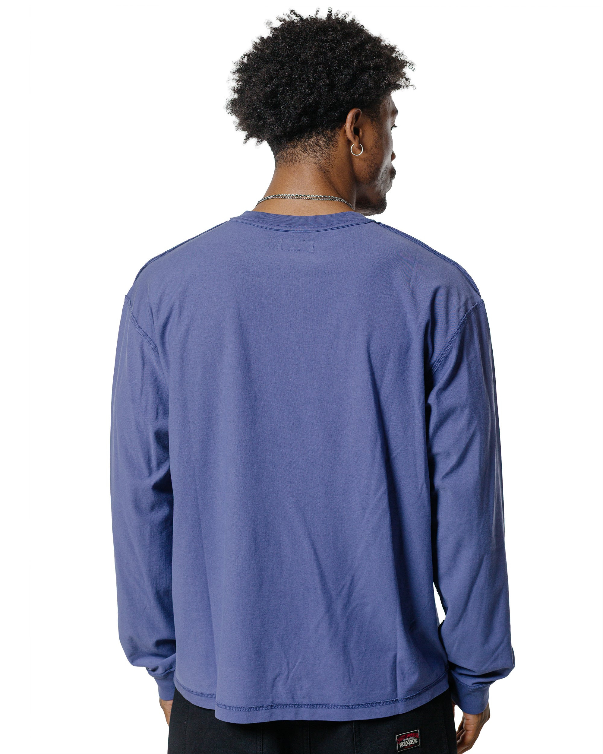 Stüssy Lazy LS Tee Vintage Navy - 3