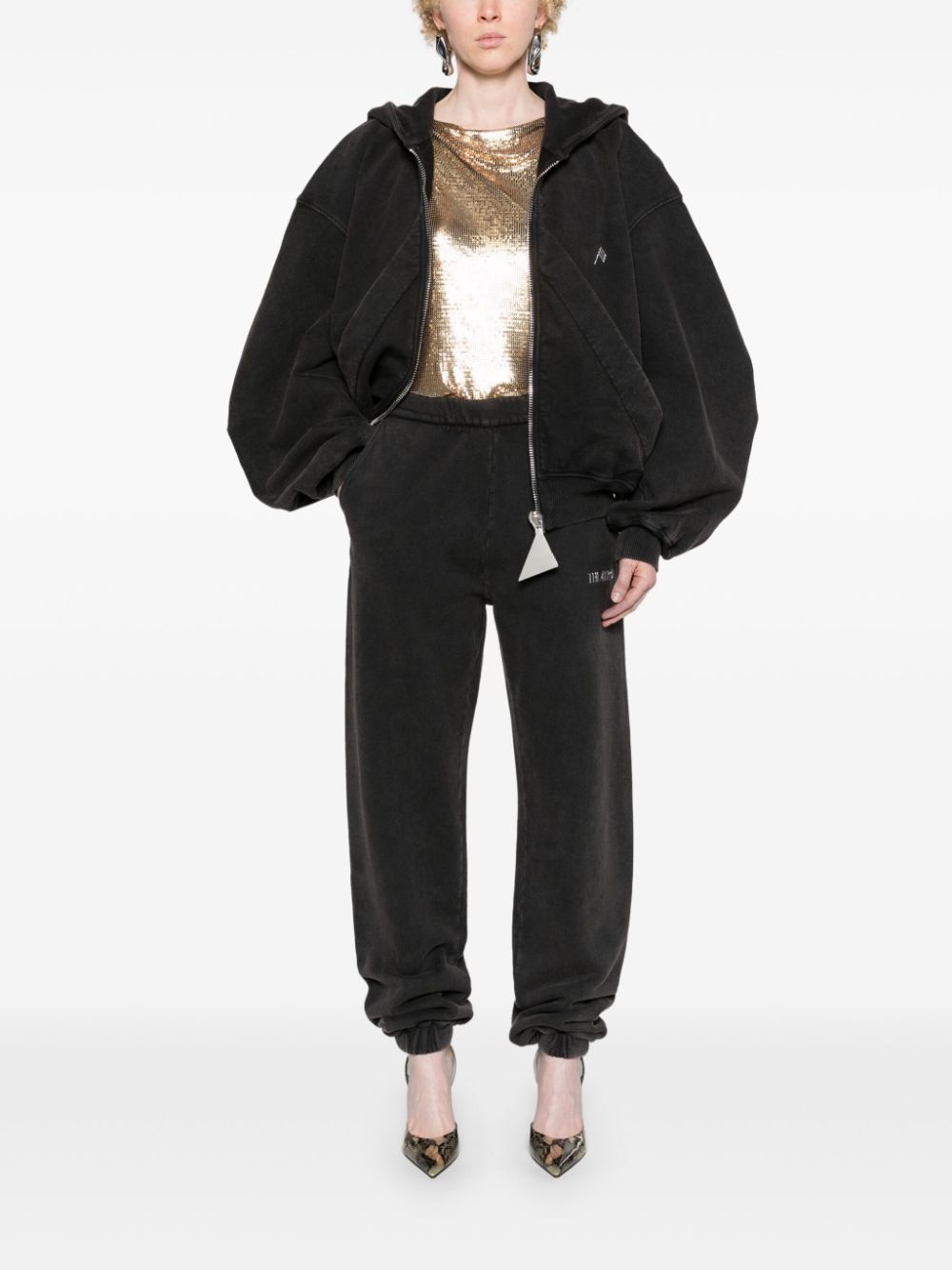 wide-sleeves cotton hoodie - 2