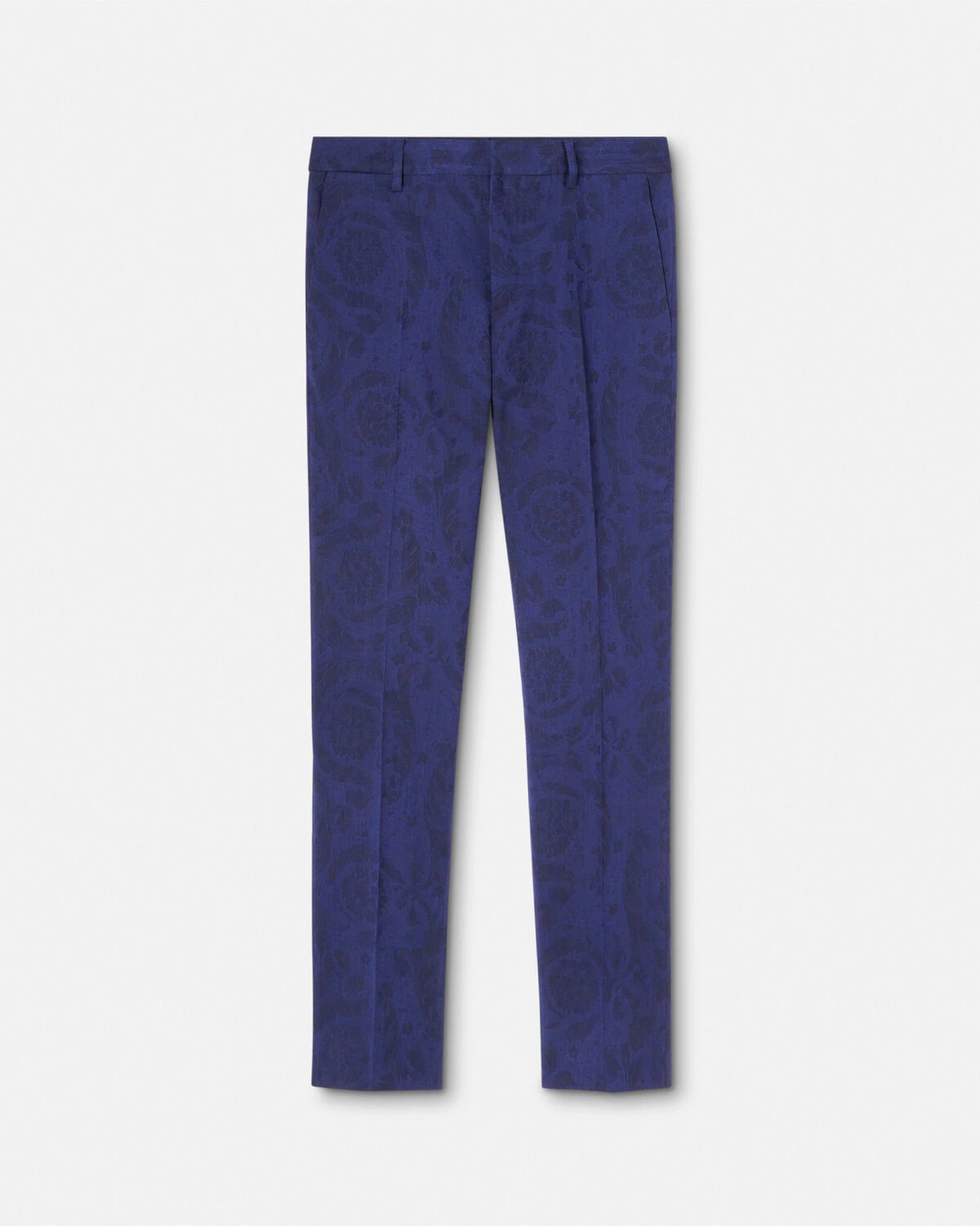 Barocco Jacquard Wool Pants - 1