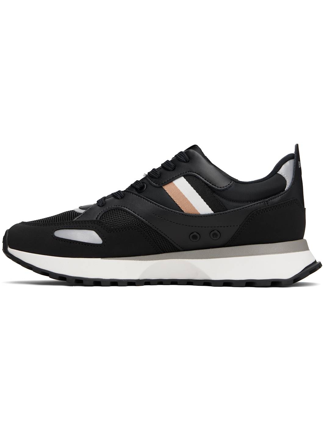 Black Running-Style Hybrid Sneakers - 3
