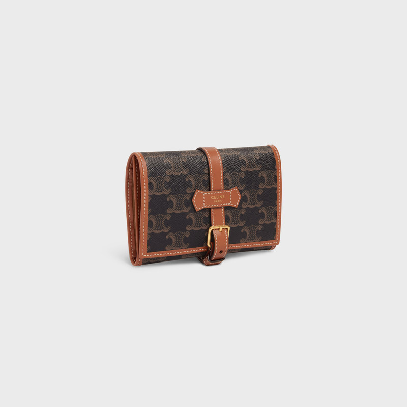 CELINE JEWELRY POUCH IN TRIOMPHE CANVAS AND CALFSKIN outlook