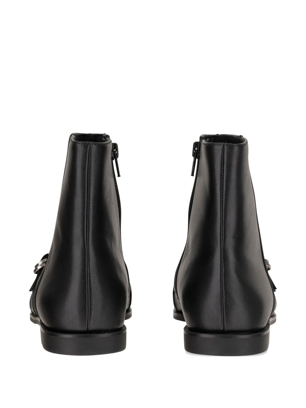 buckle-detail pointed-toe boots - 3