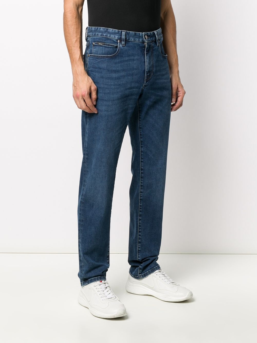 mid-rise straight jeans - 3