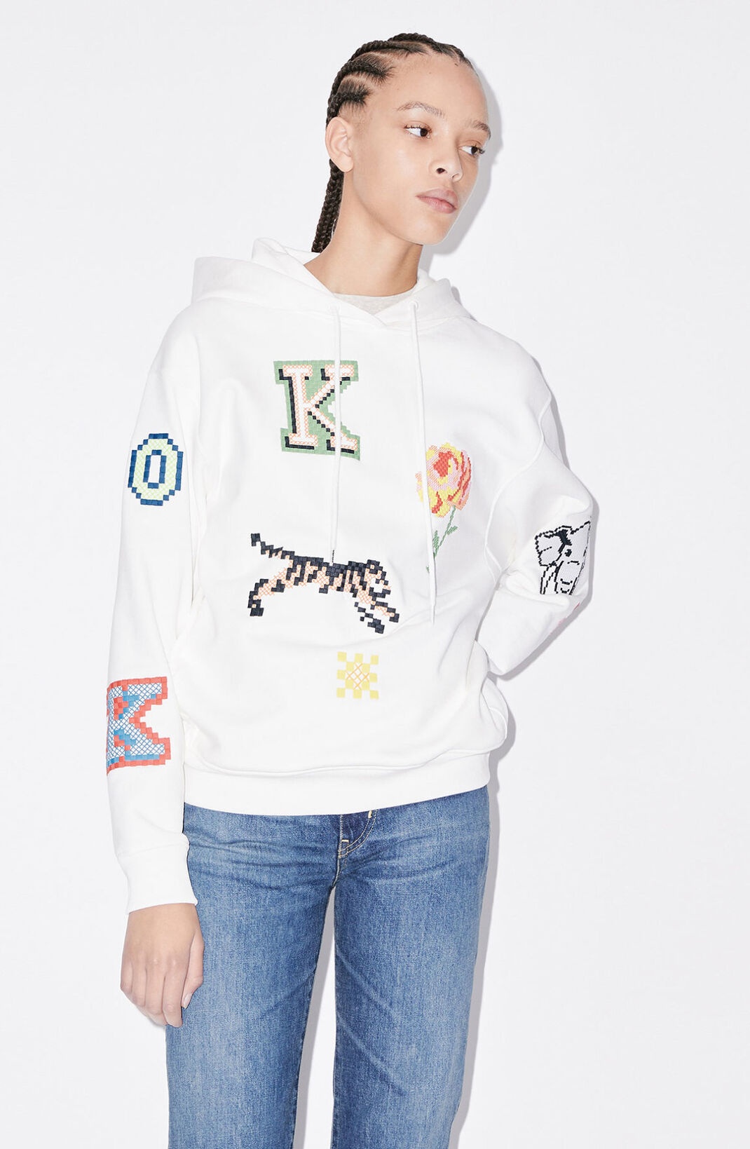 KENZO Pixels' hoodie sweatshirt - 4