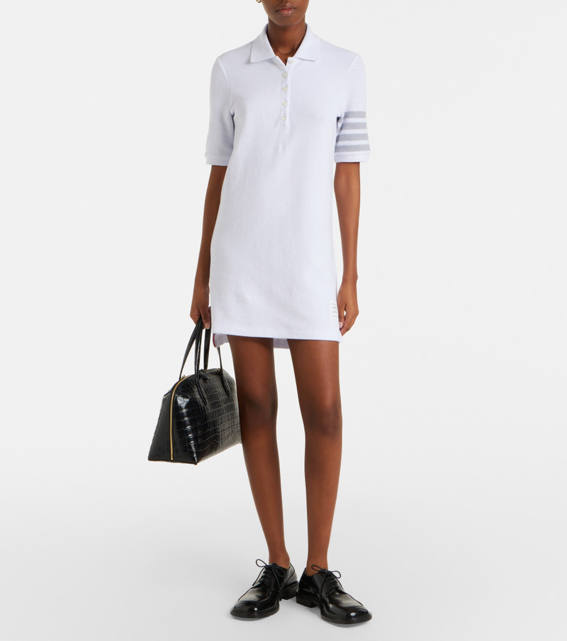 Thom Browne 4-Bar cotton piqué polo dress outlook