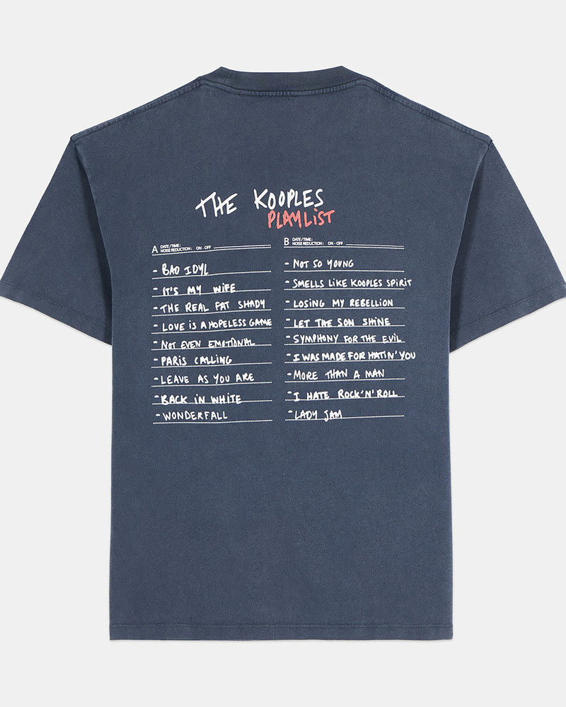 CARBON BLUE SCREEN PRINTED T-SHIRT 8
