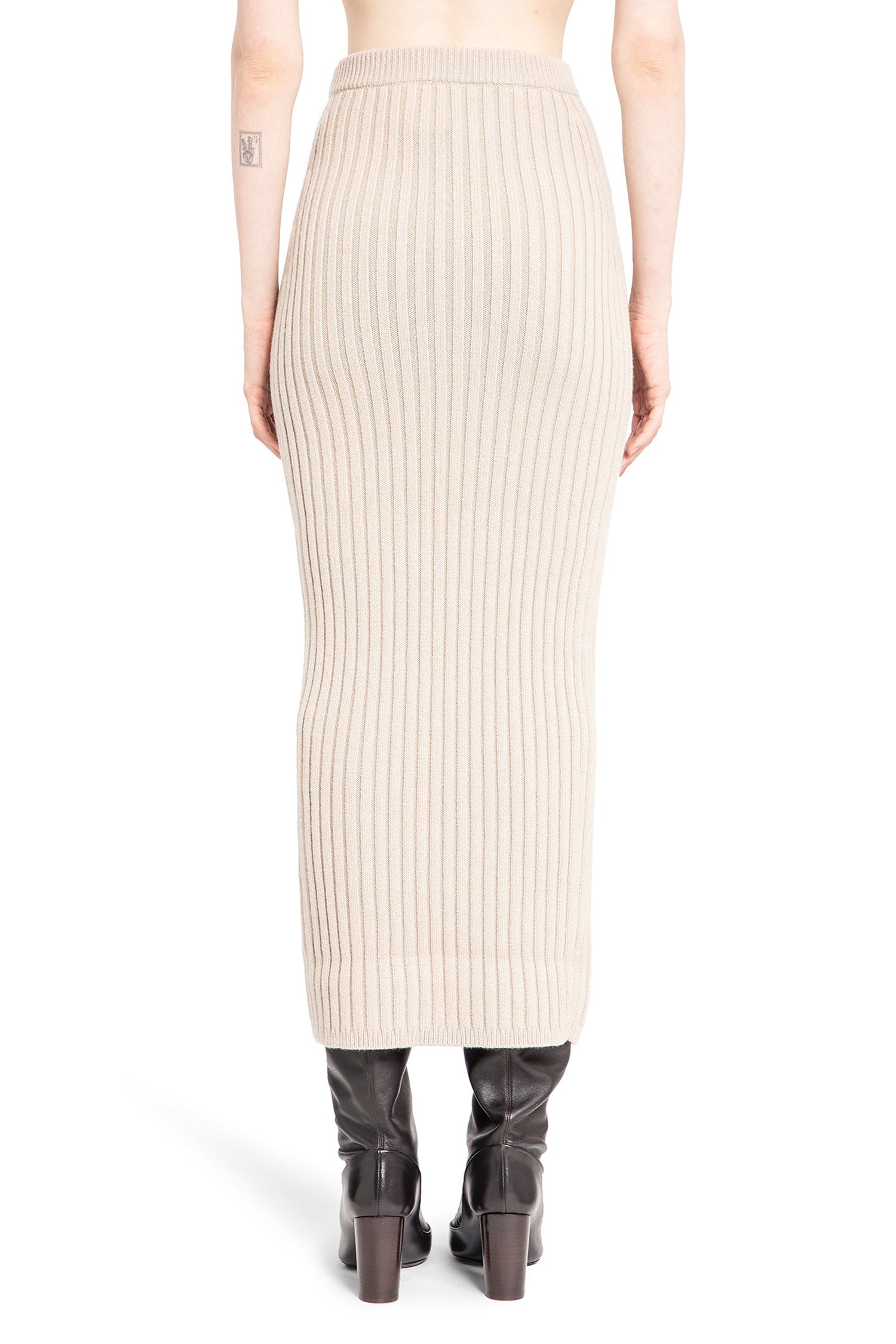 Wool-And-Cashmere-Knit-Skirt - 3