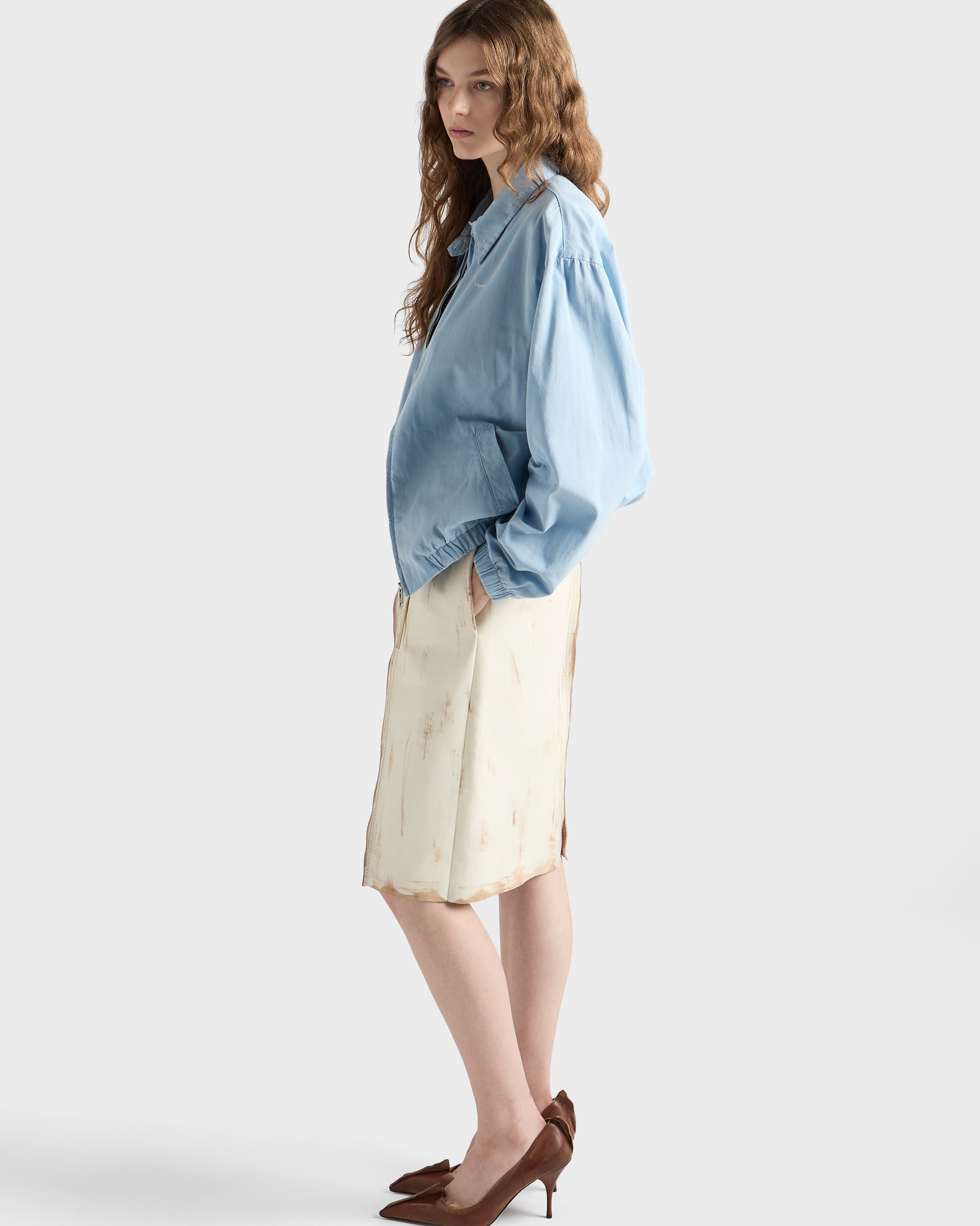 Old gabardine blouson jacket - 6