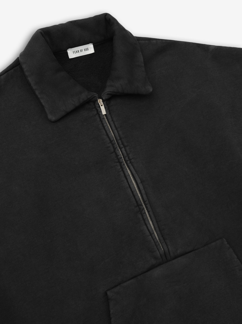 Sunfaded Half Zip Polo Sweatshirt 4