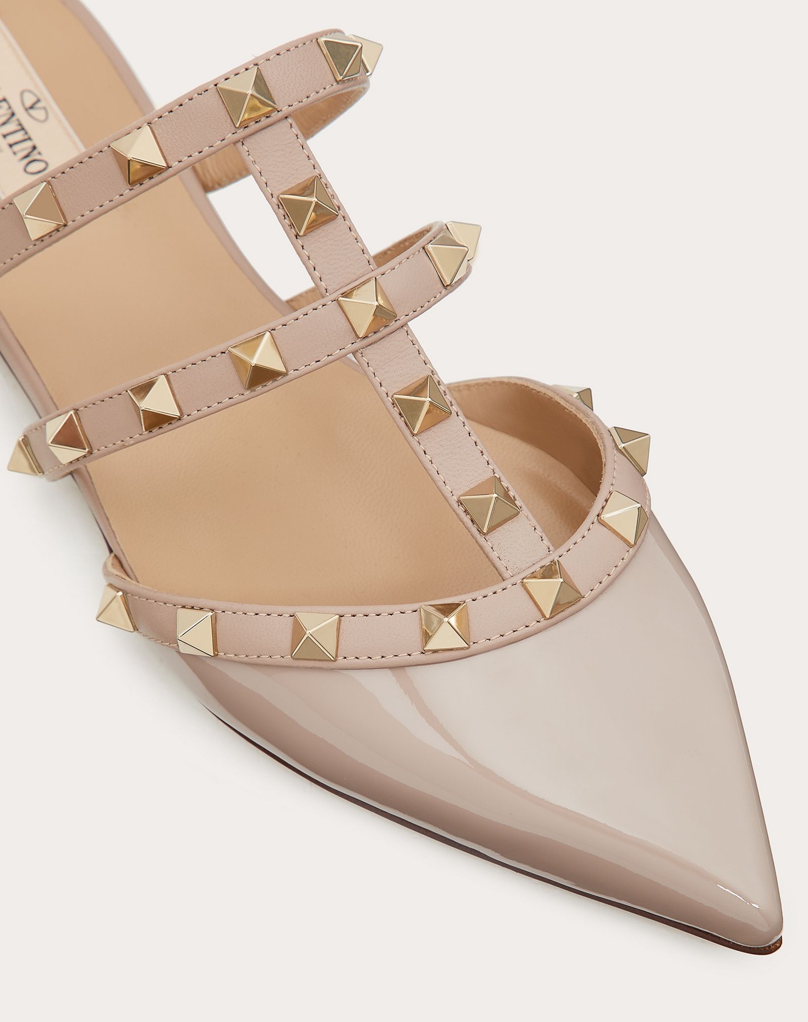 Rockstud Patent-Leather Mule - 5