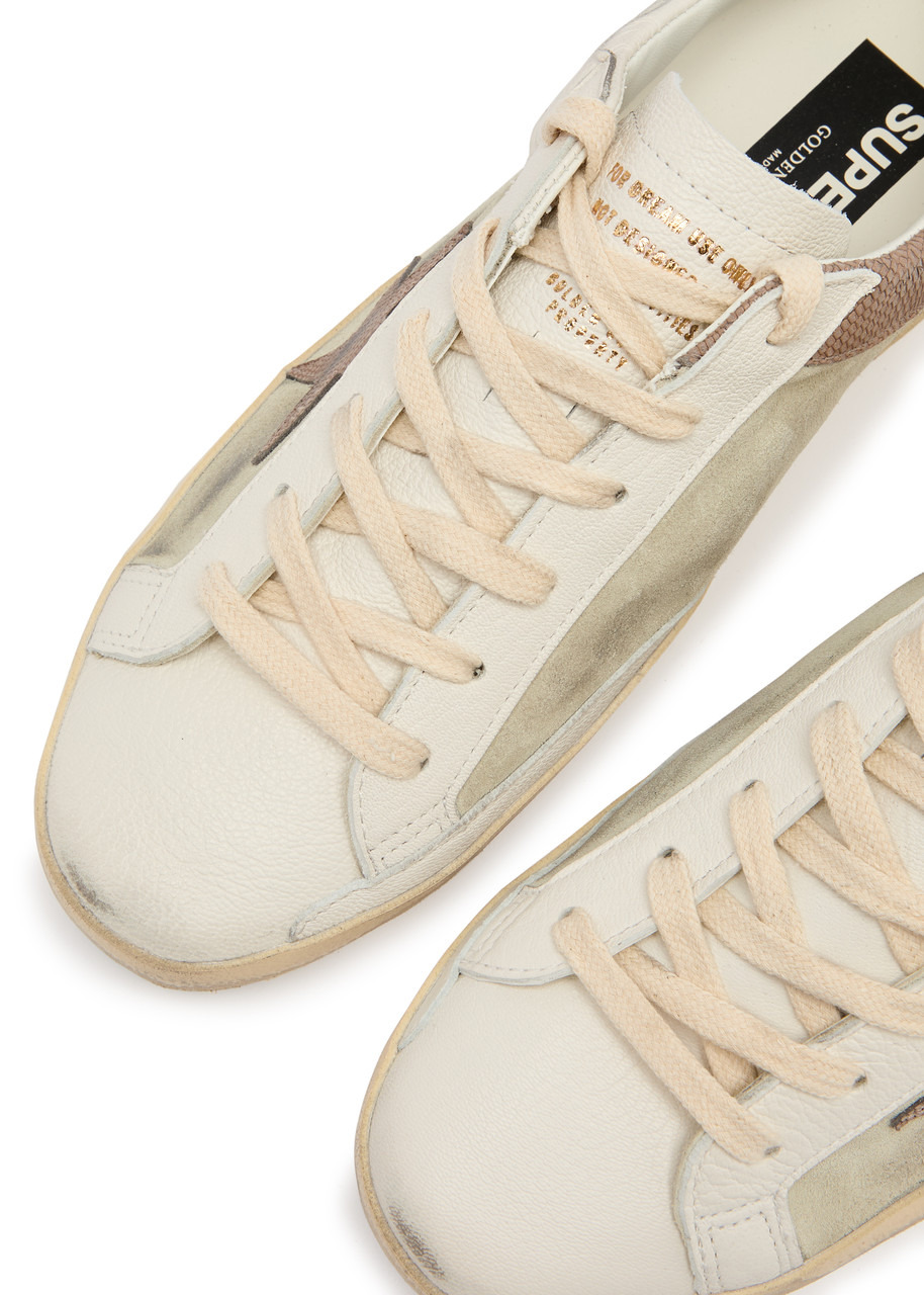 Golden Goose Super-Star Distressed Leather Sneakers - 3
