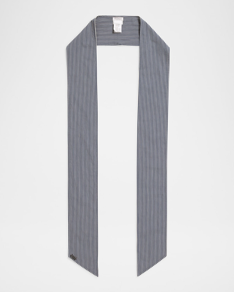 Techno Cotton Pinstripe Scarf 1