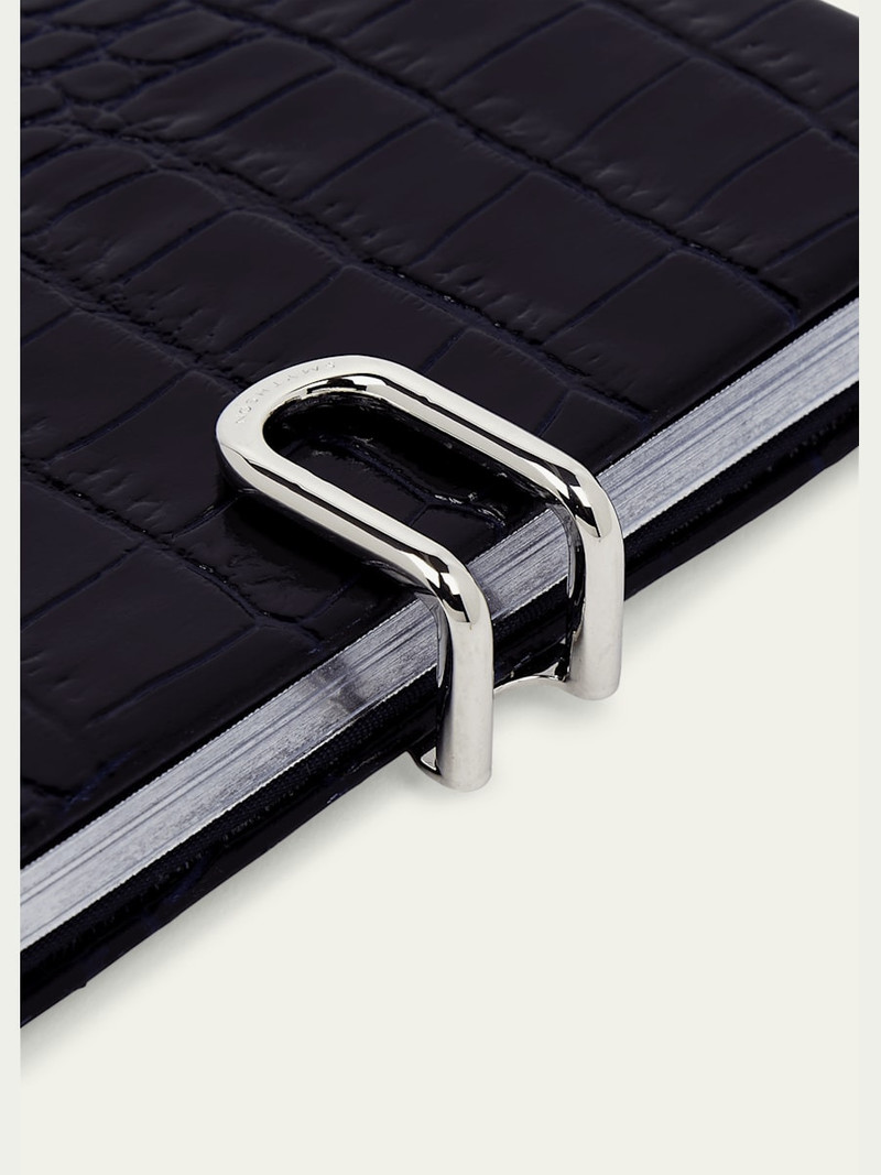 Smythson Panama 2026 Weekly Agenda in Mara Croc-Embossed Leather outlook