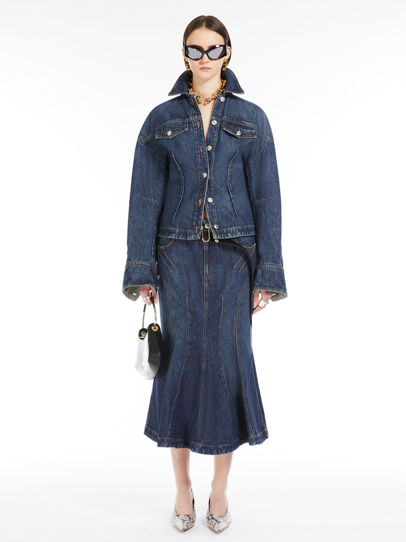 Sportmax CASA Denim mermaid skirt outlook