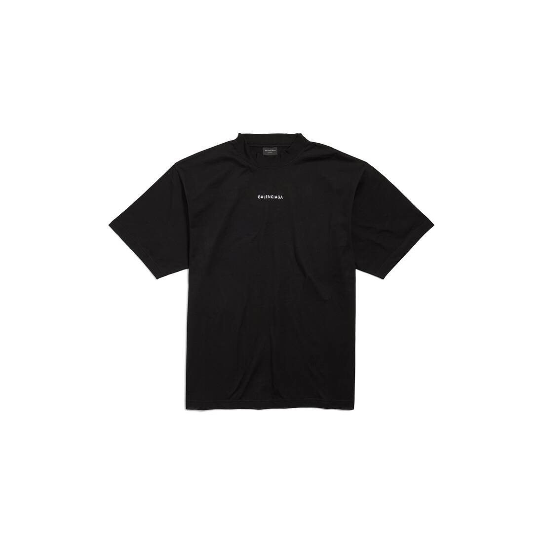 New Balenciaga Back T-shirt Medium Fit in Black - 1