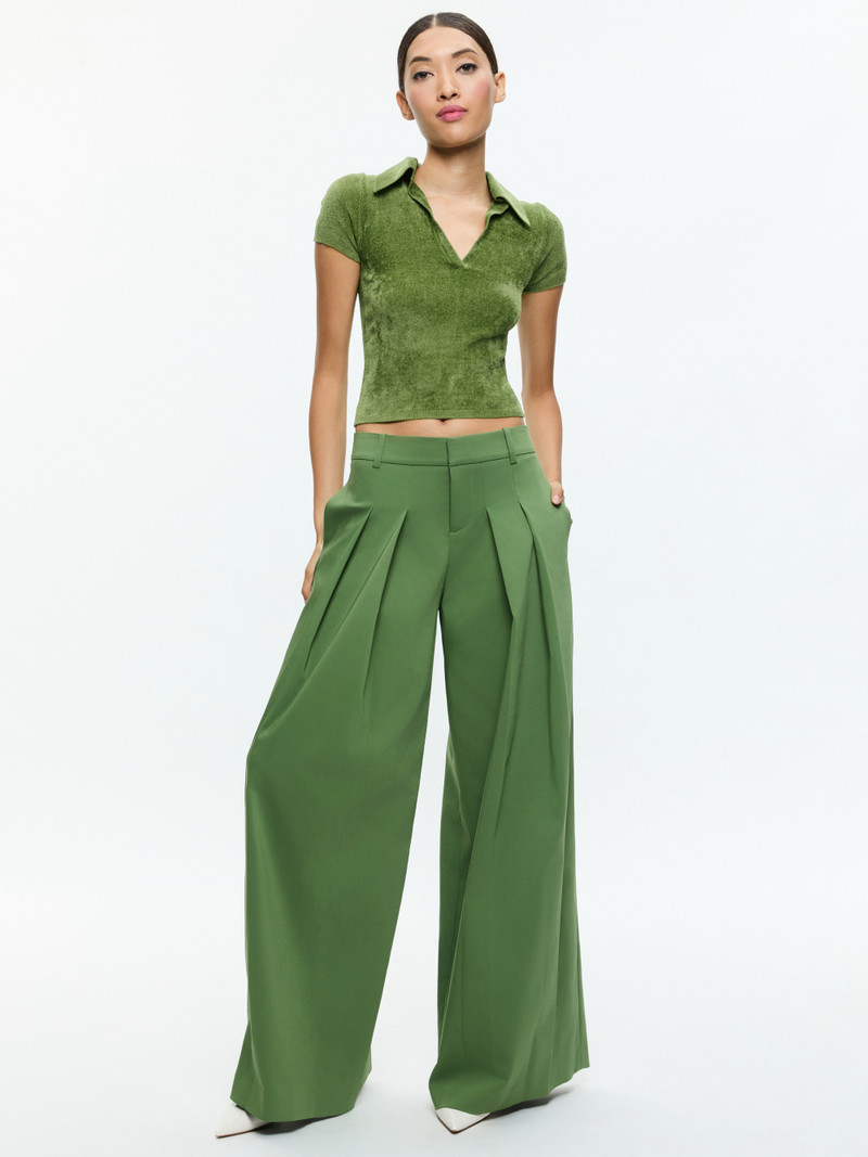 BLAIRE ULTRA LOW RISE PLEATED PANT 3