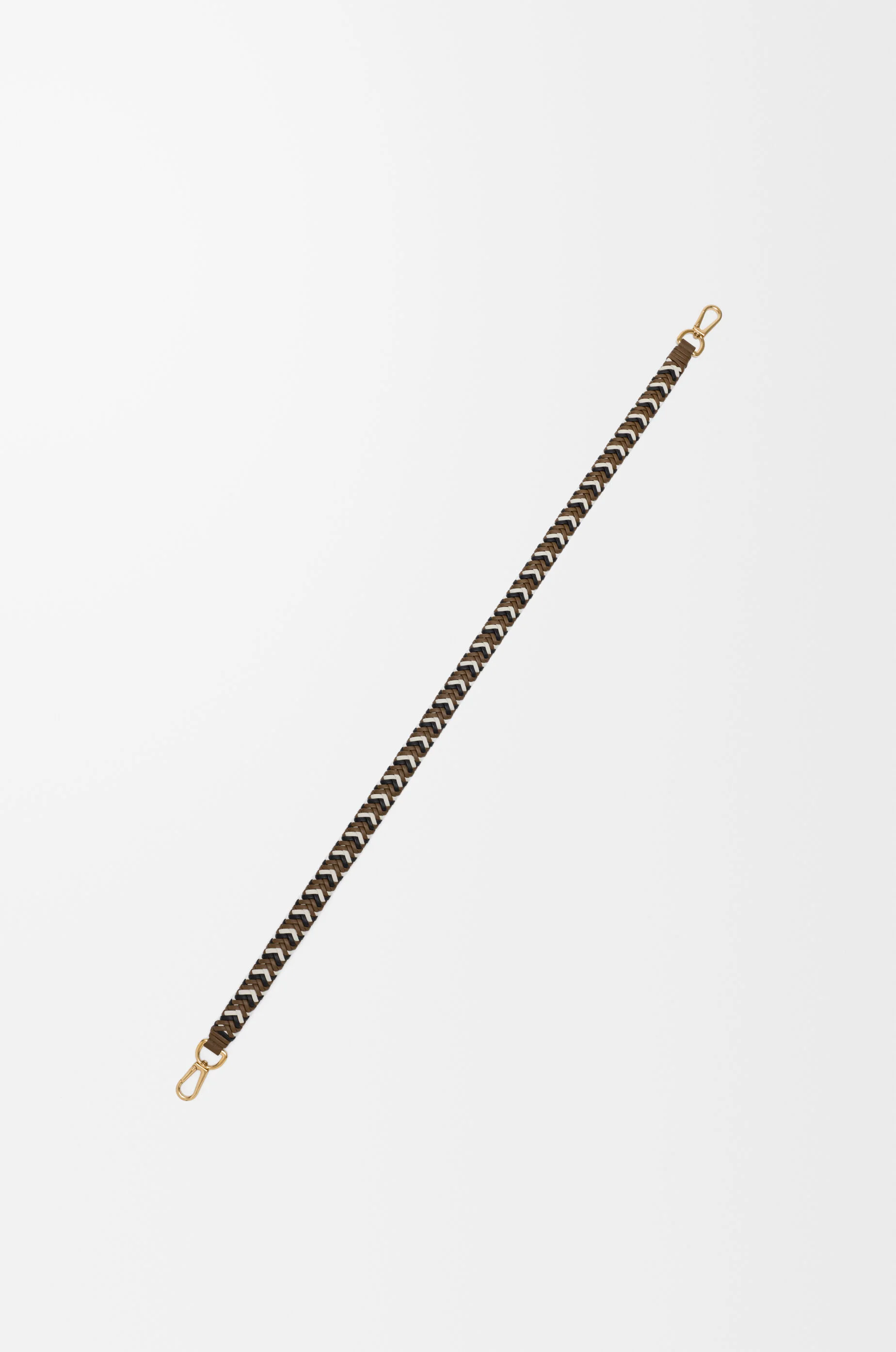 Woven strap in leather - 1