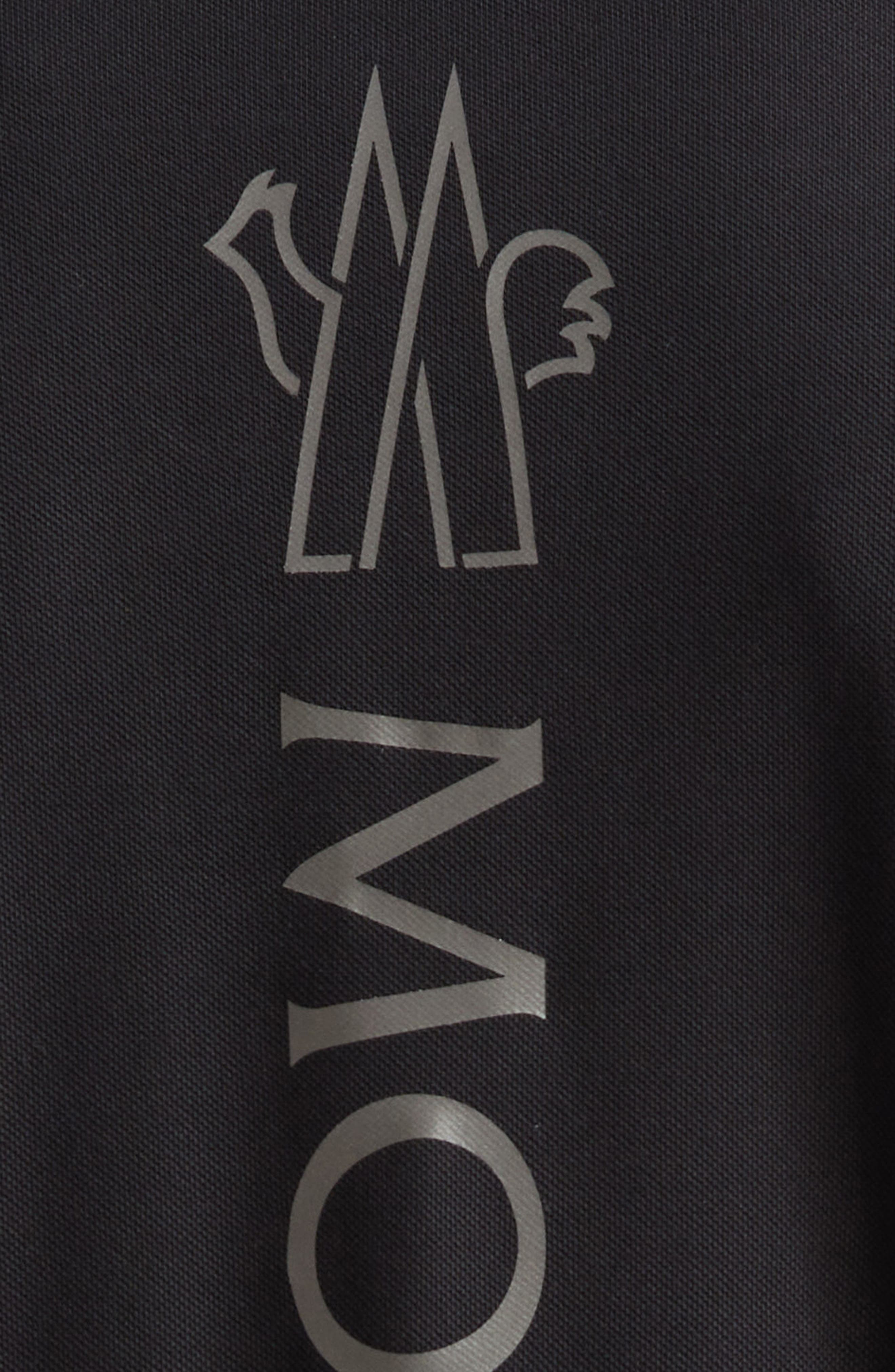 Moncler Logo Cotton Polo in Black at Nordstrom - 6
