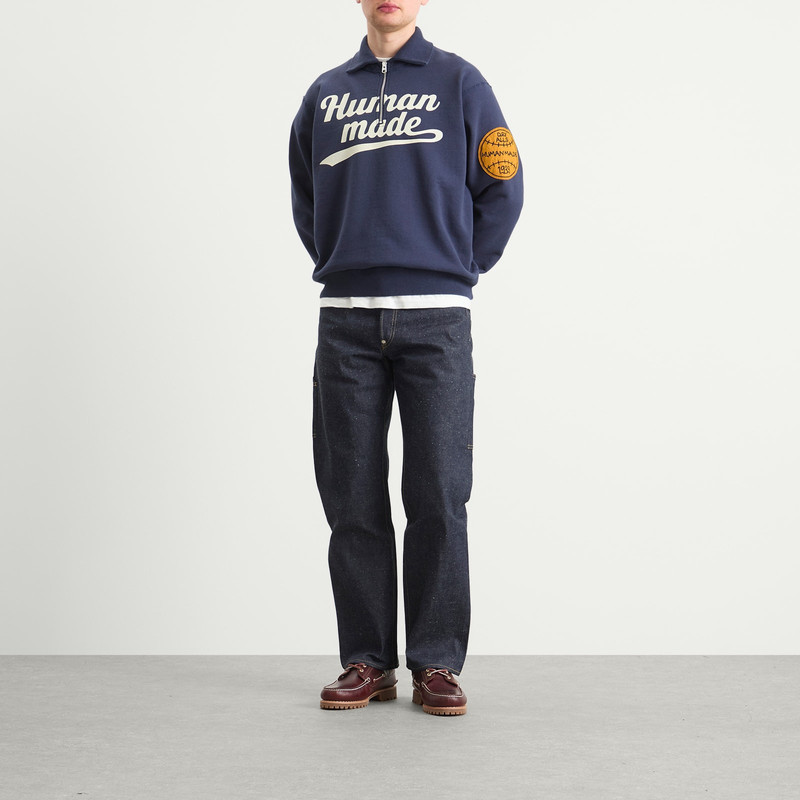 Human Made Human Made Half Zip Logo Sweatshirt outlook