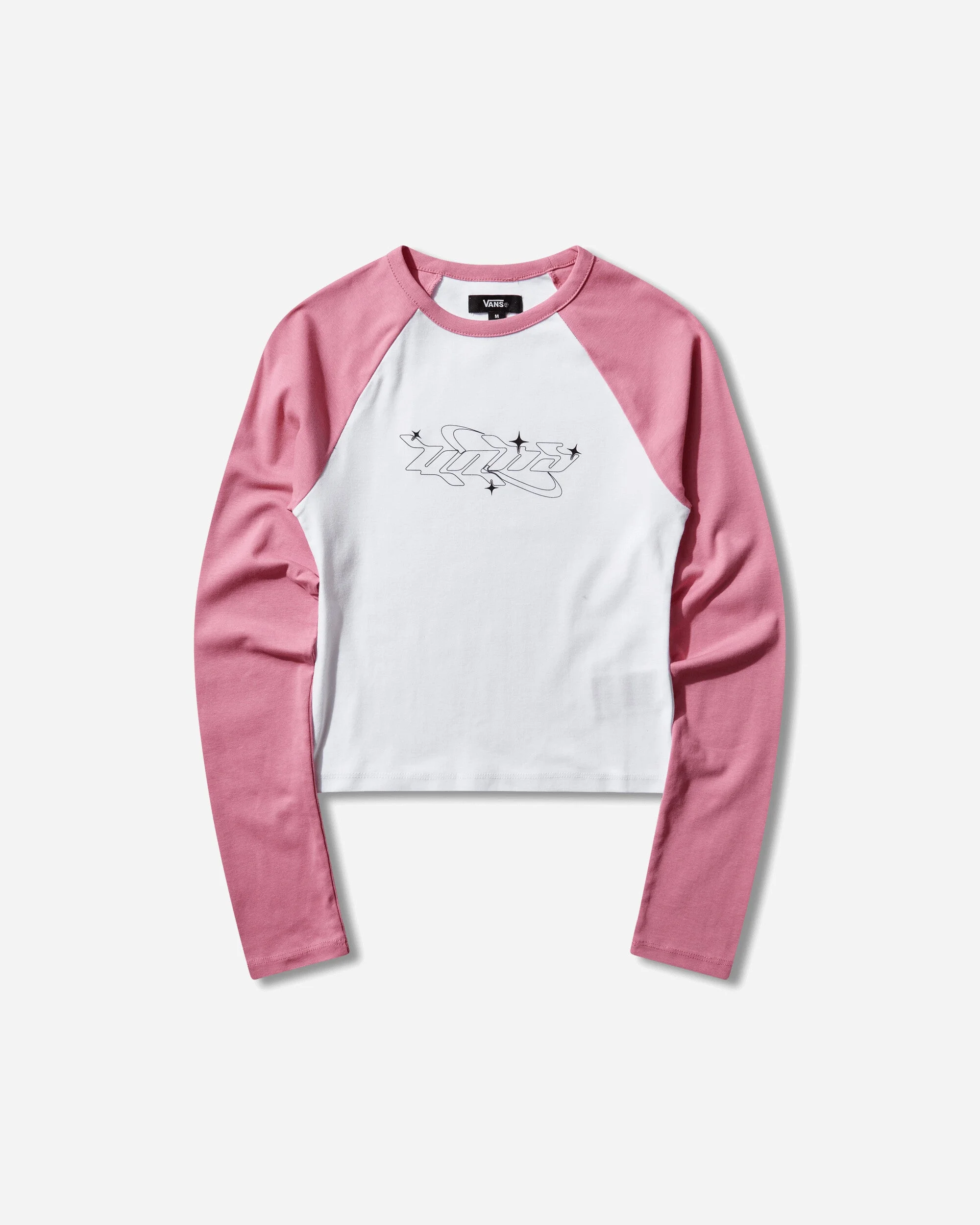 Women's Y2K Star Raglan Longsleeve T-Shirt Pink Fizz - 1