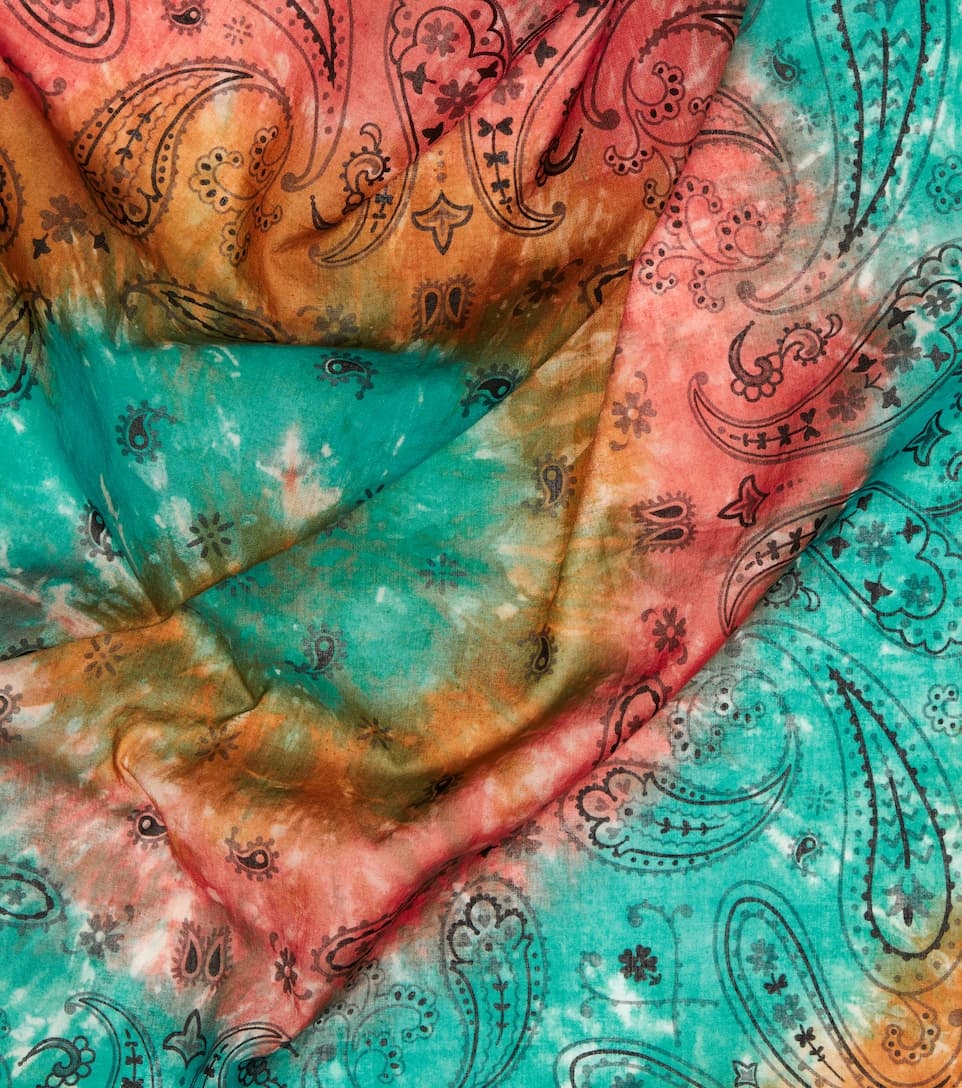 Bandana printed cotton chiffon scarf - 3