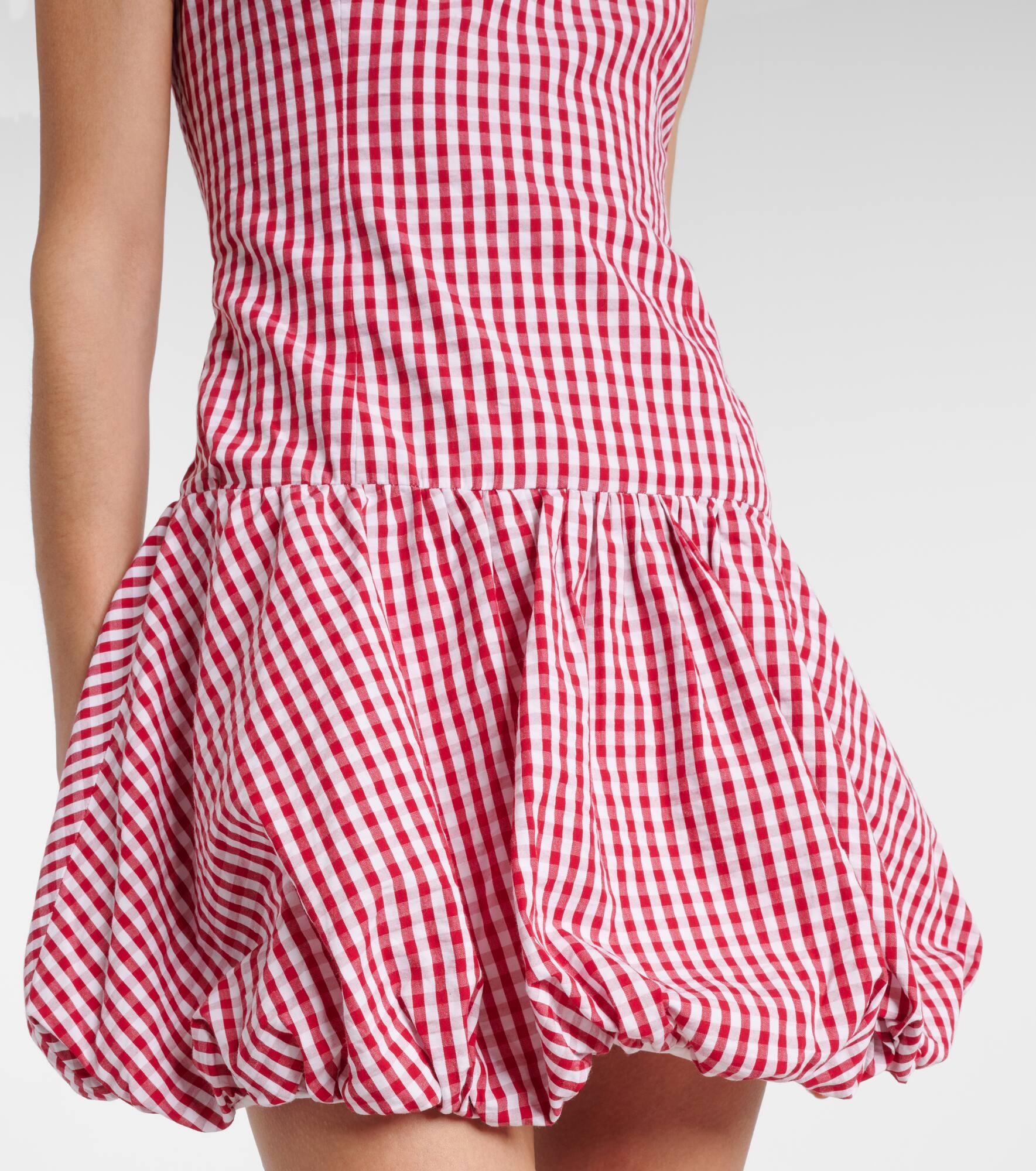 Charlene gingham cotton poplin minidress - 5