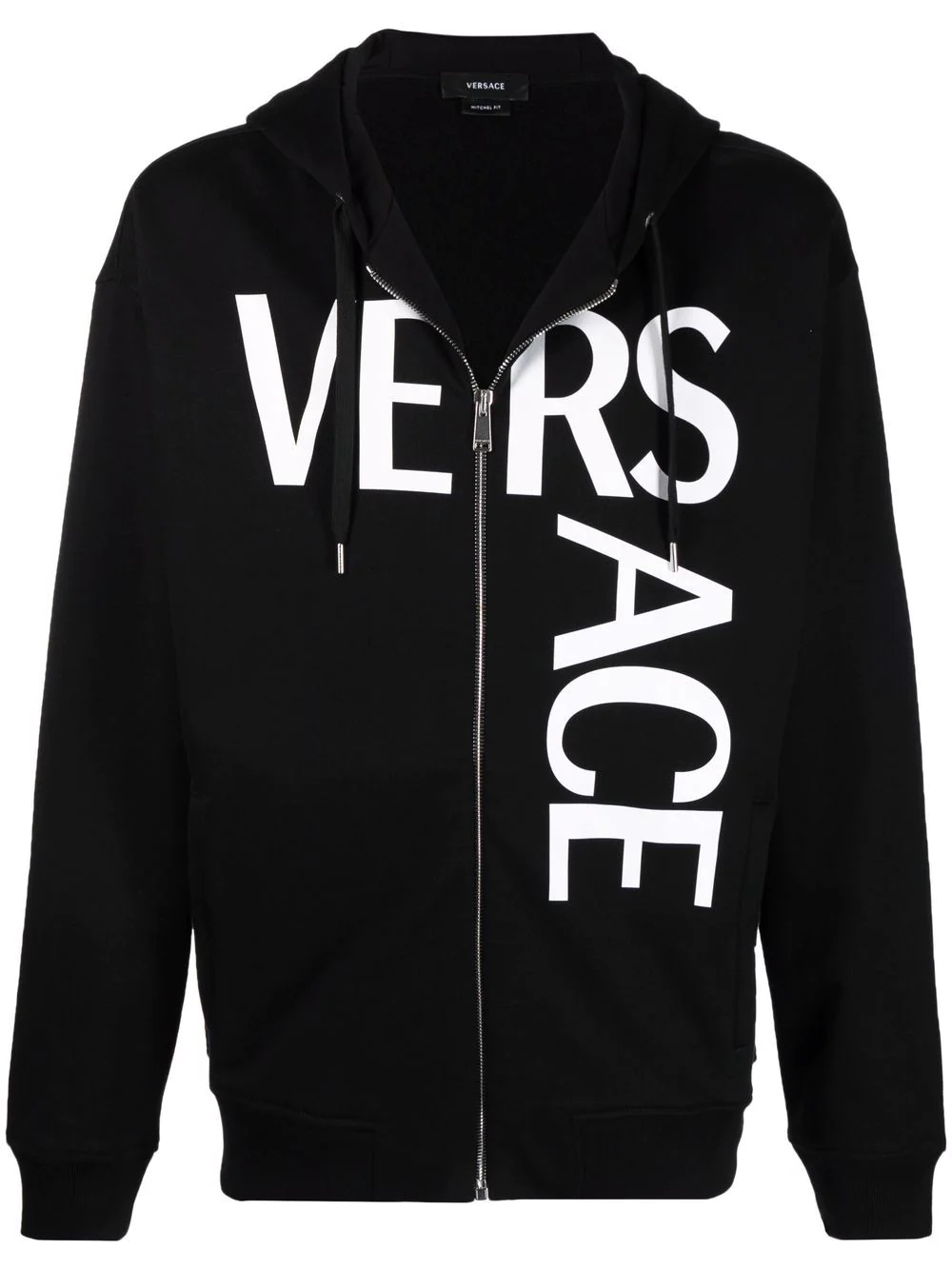 logo-print zip-up hoodie - 1