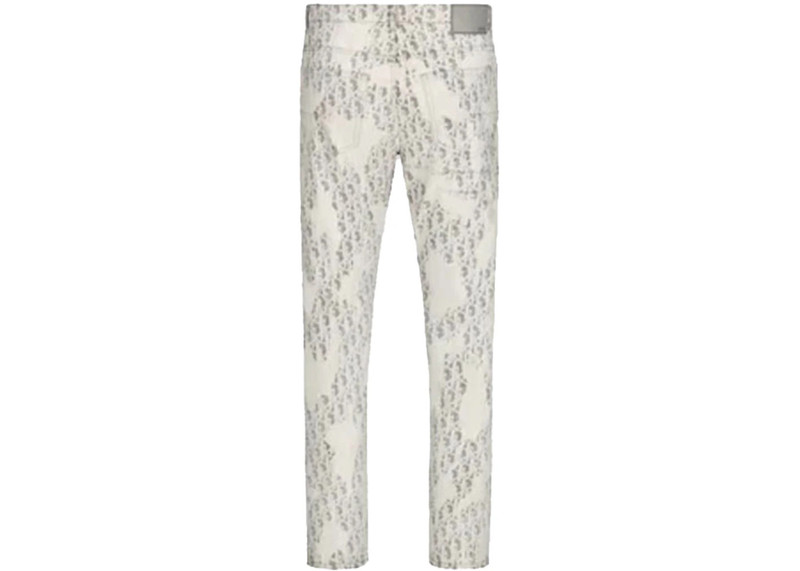 Dior Dior Allover Dior Oblique Kasuri Denim Jeans White/Grey outlook