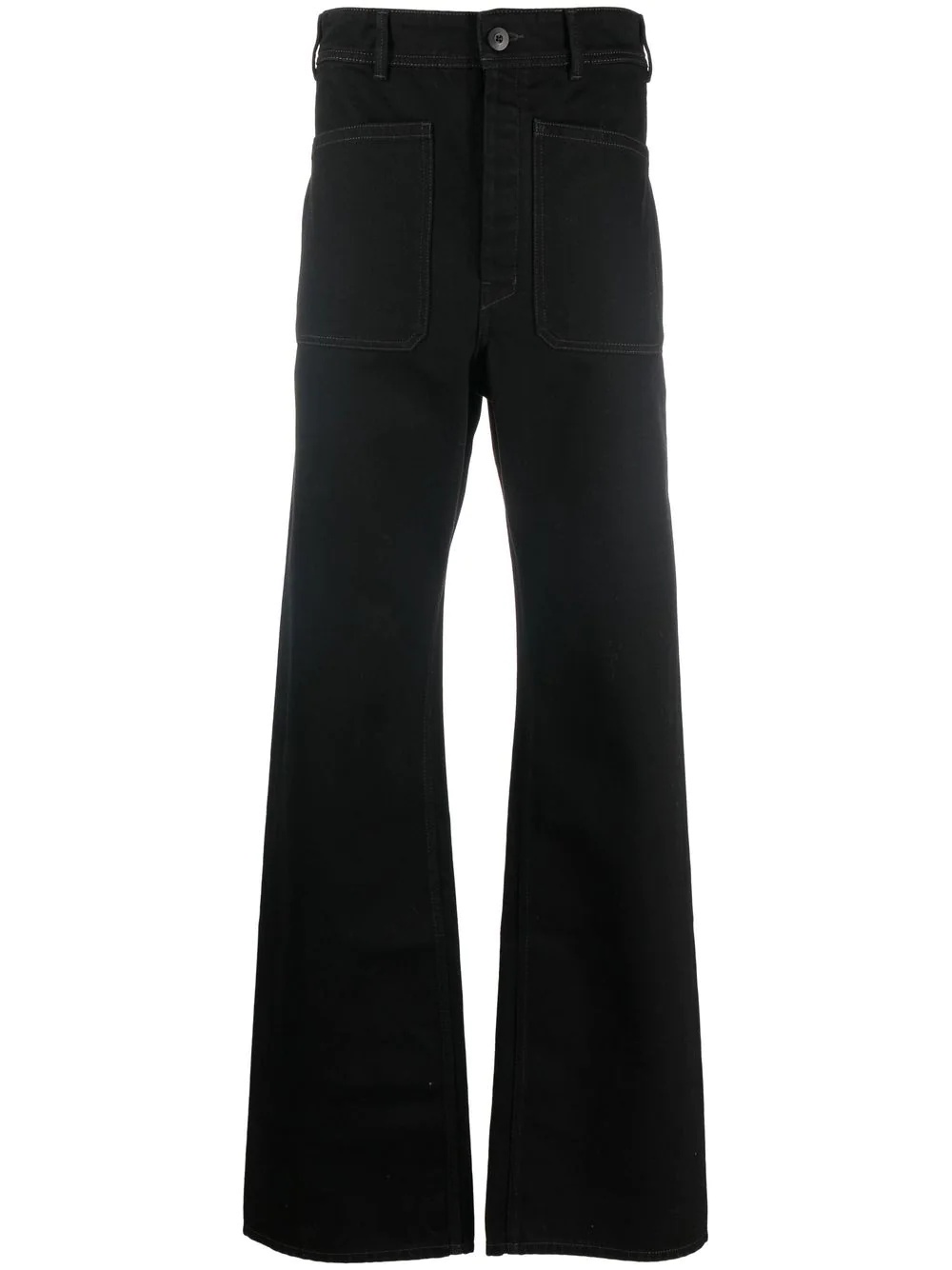 flared-leg mid-rise jeans - 1