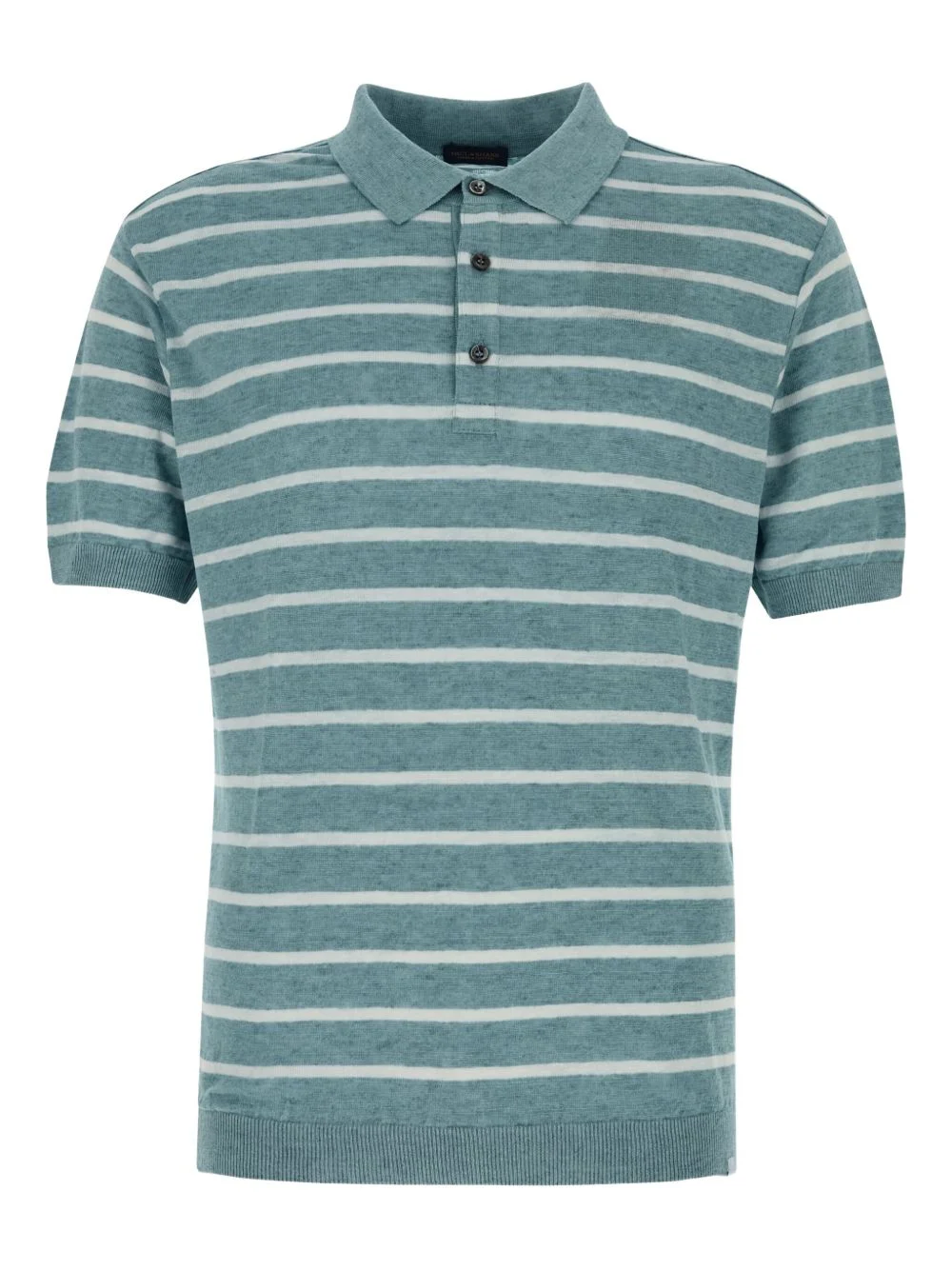 striped-detail polo shirt - 1