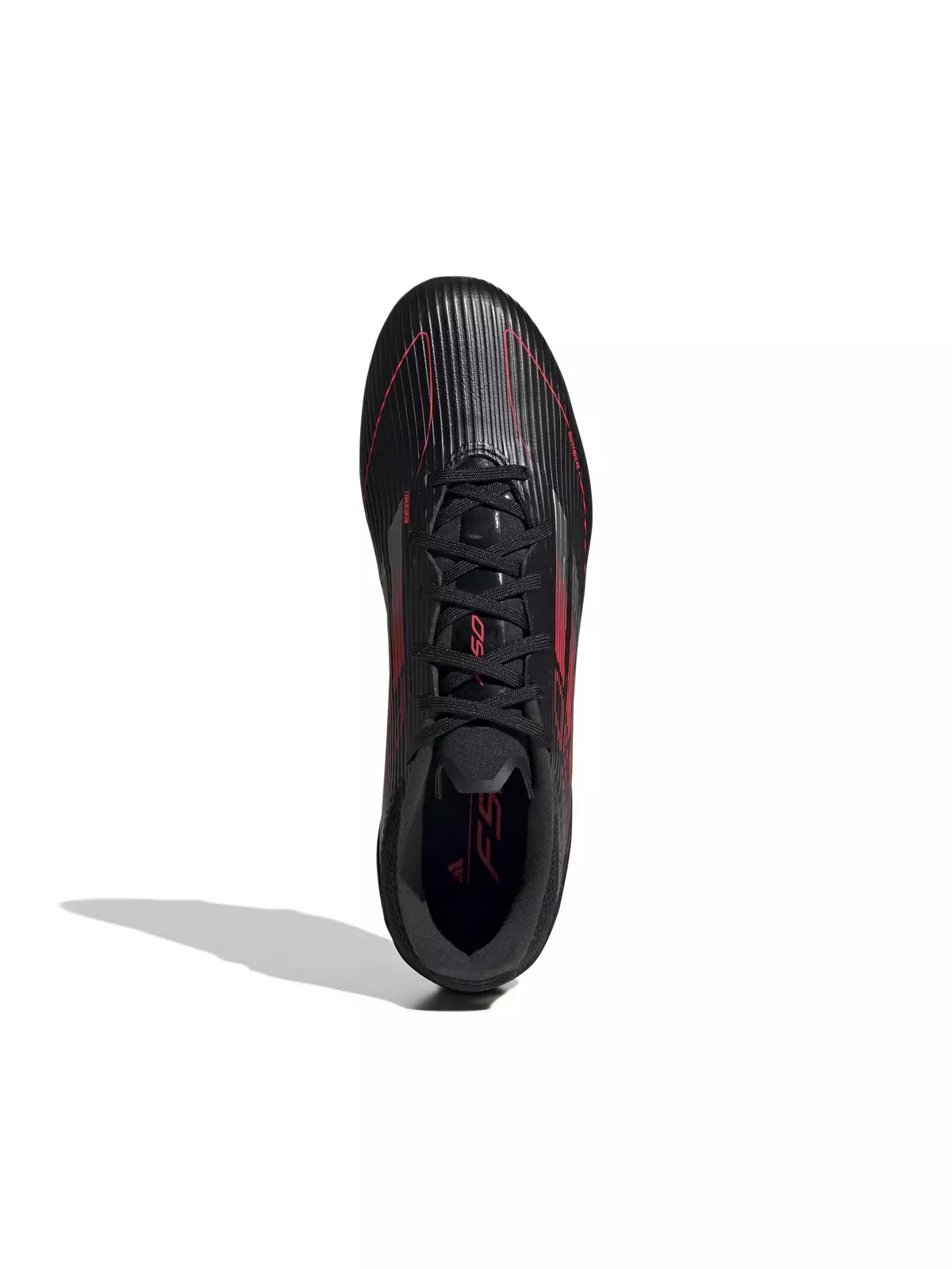 F50 League MG "Core Black/Iron Metallic/Lucid Red" Unisex Soccer Cleat - 5