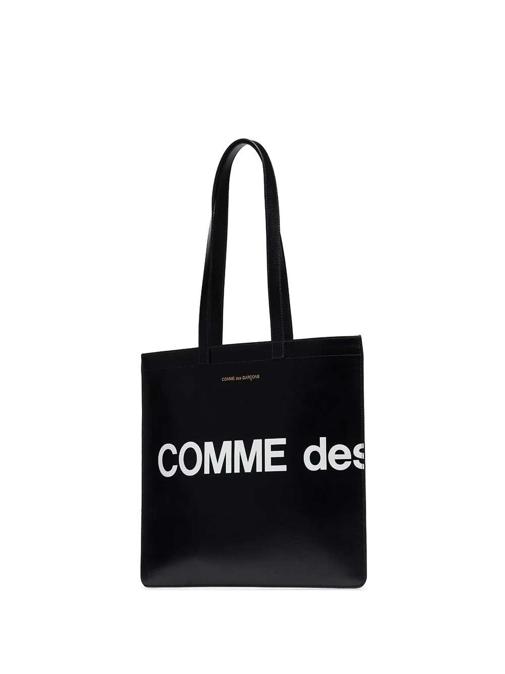 logo-print leather tote bag - 4