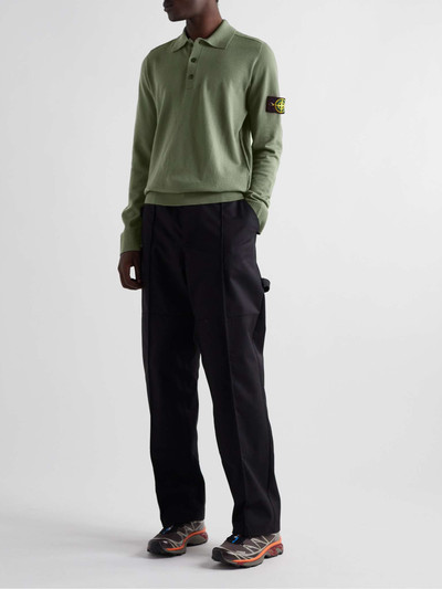 Stone Island Wool-Blend Polo Shirt outlook