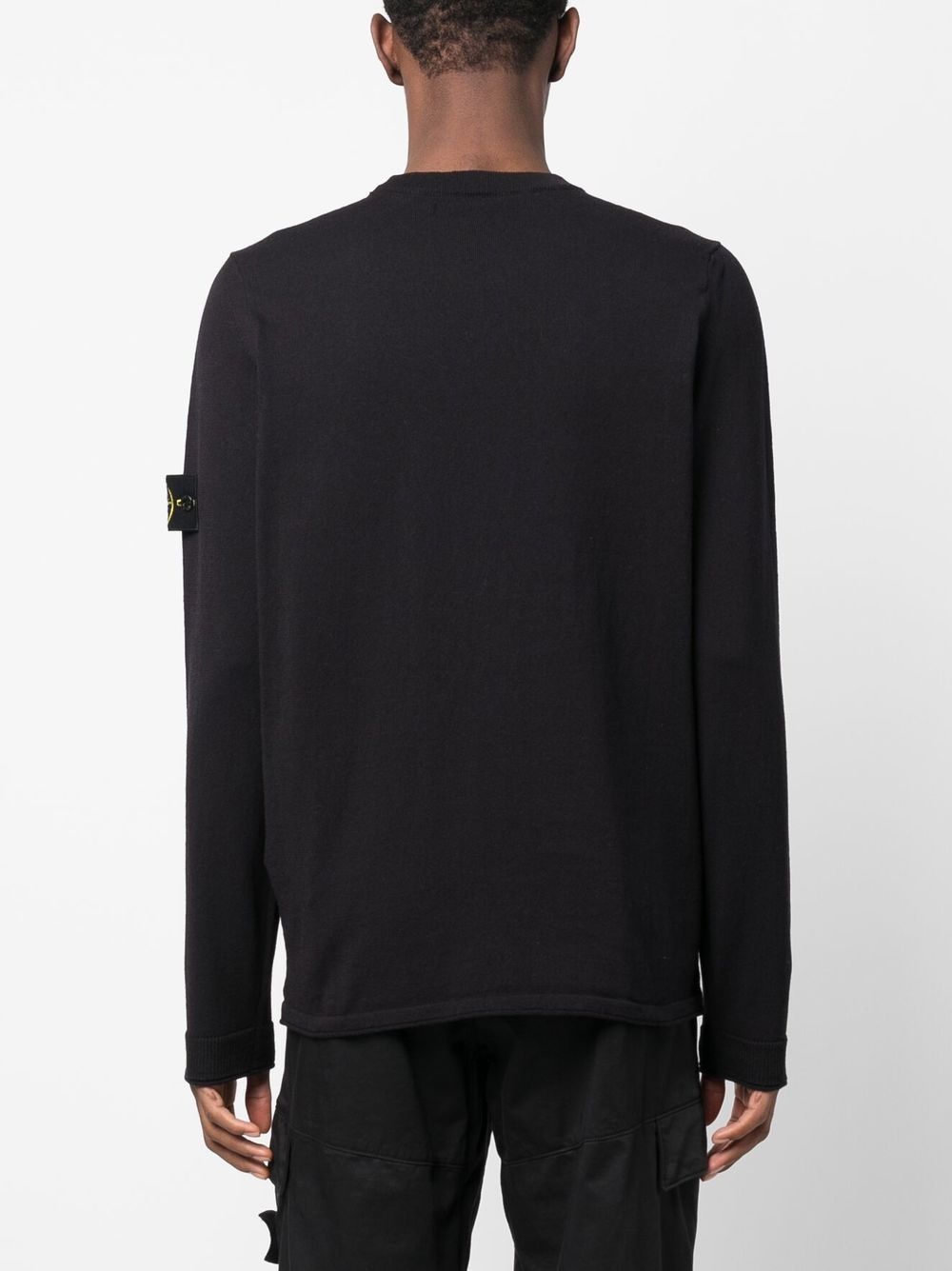 Compass-logo cotton jumper - 4