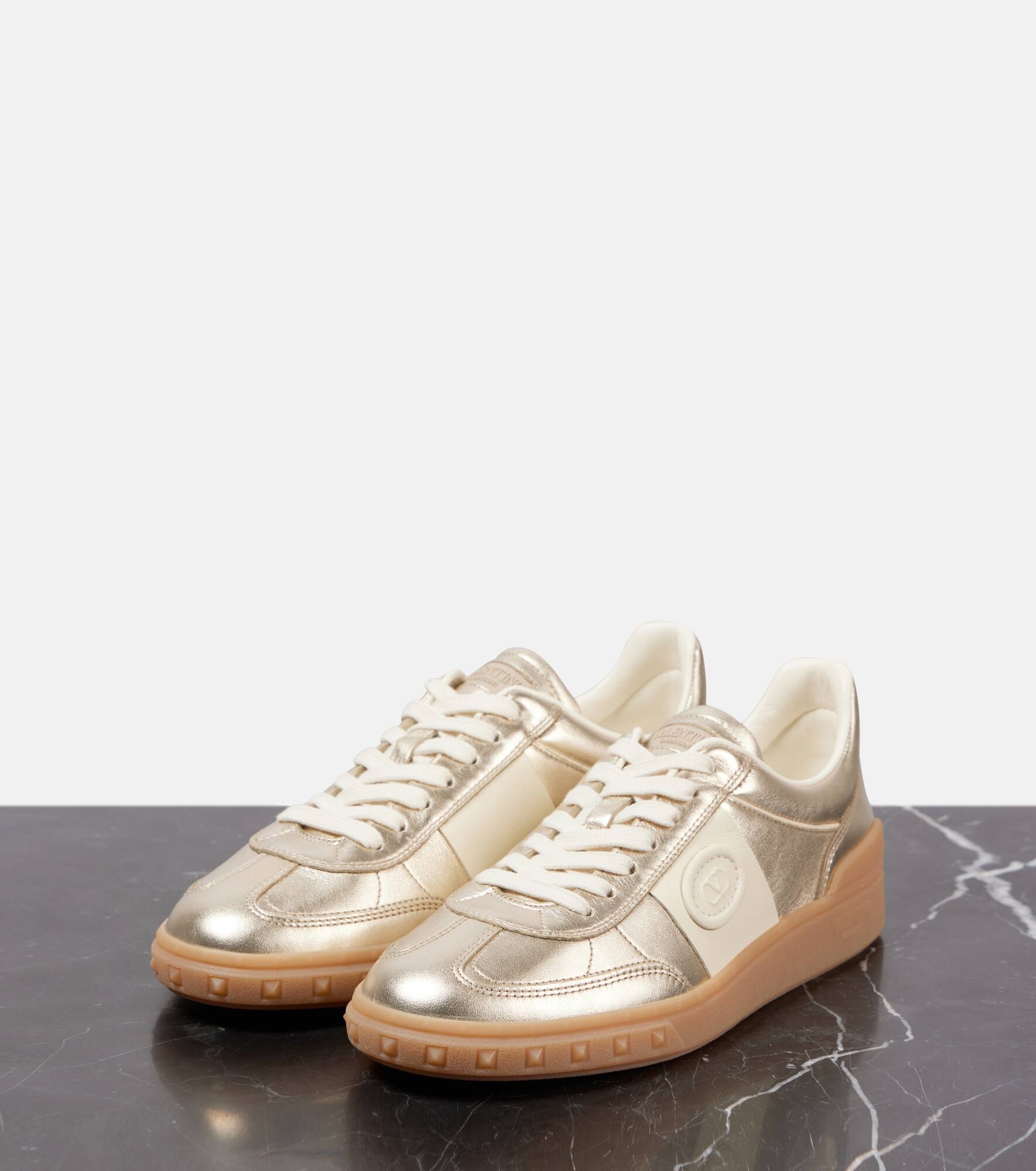 Upvillage metallic leather sneakers - 4