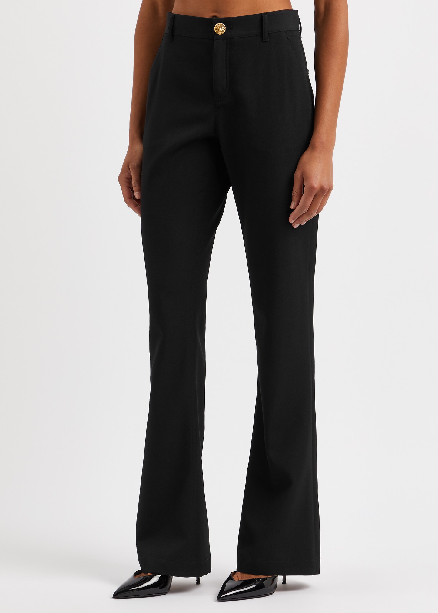 Bootcut wool trousers - 2