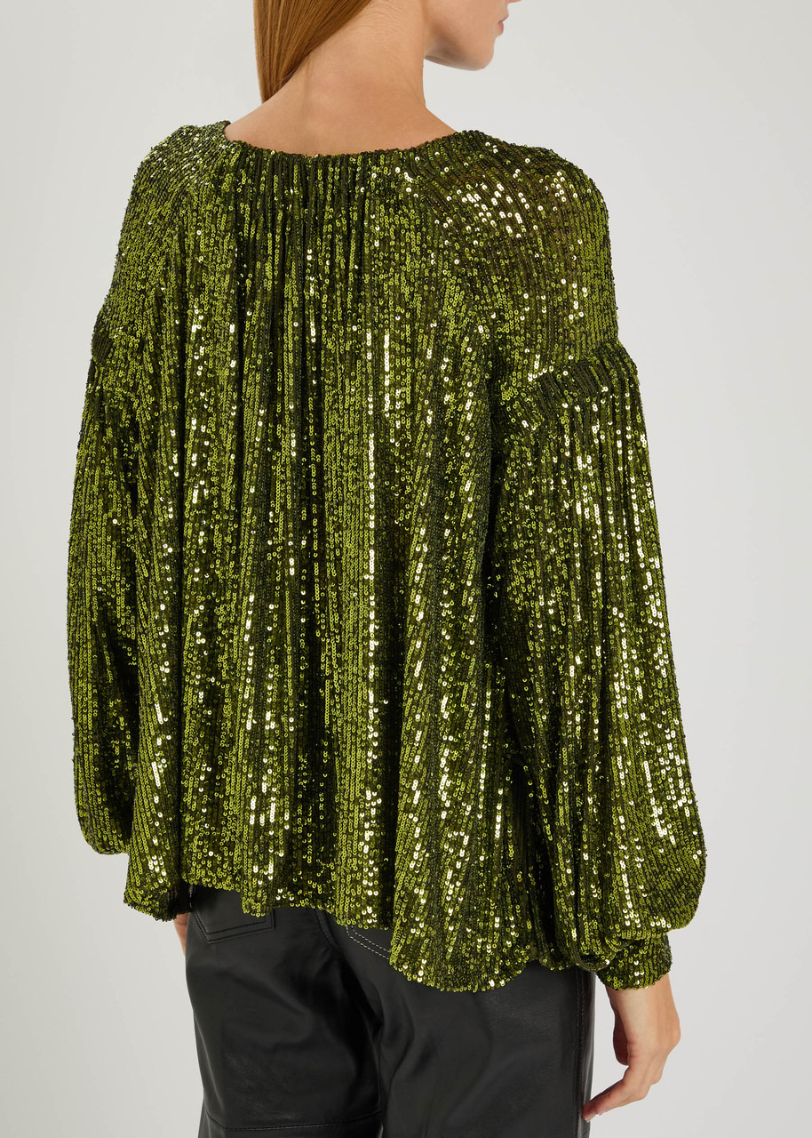 Rabanne Sequin-embellished Mesh top - 3