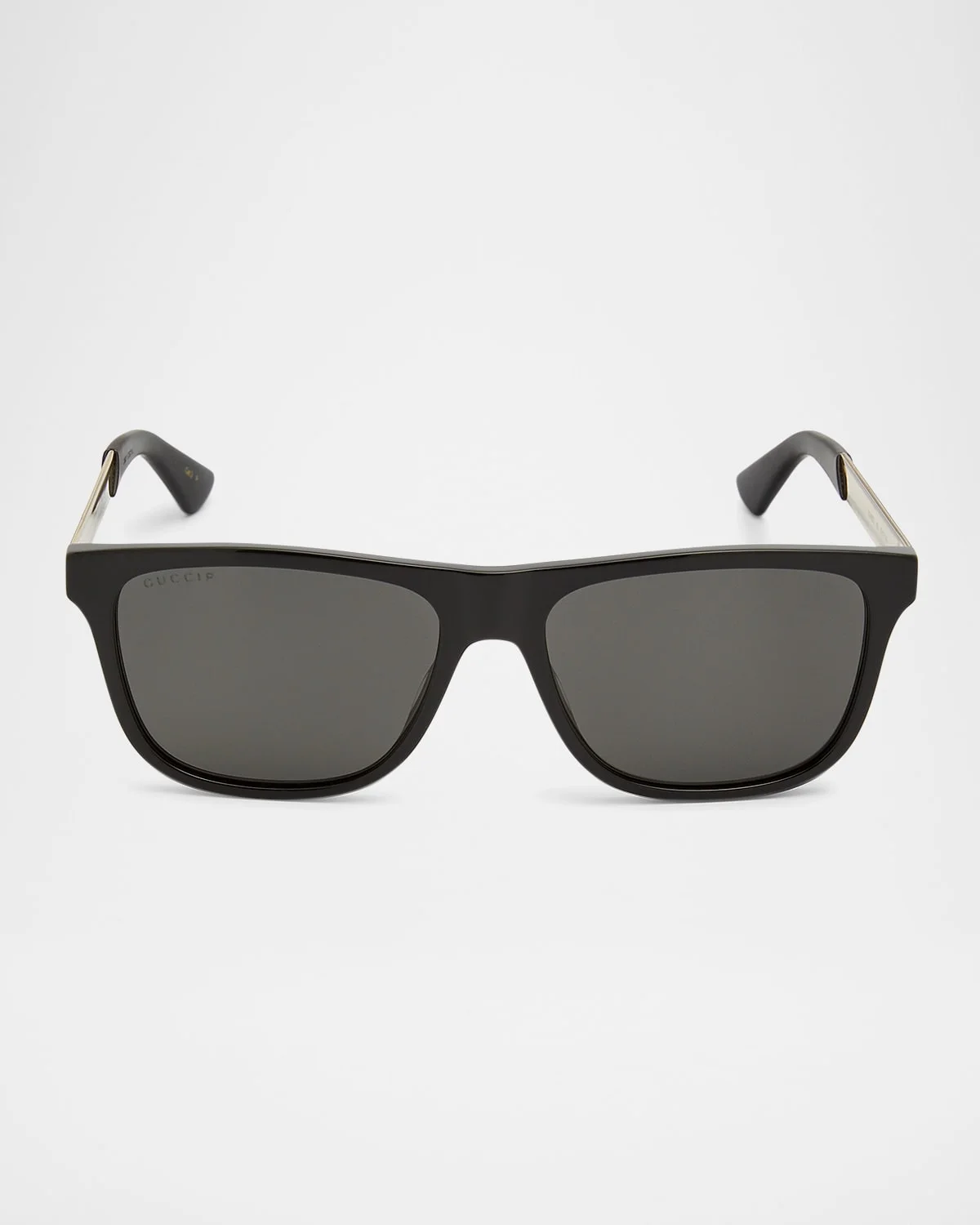 Men's Square Acetate Logo Sunglasses - 1