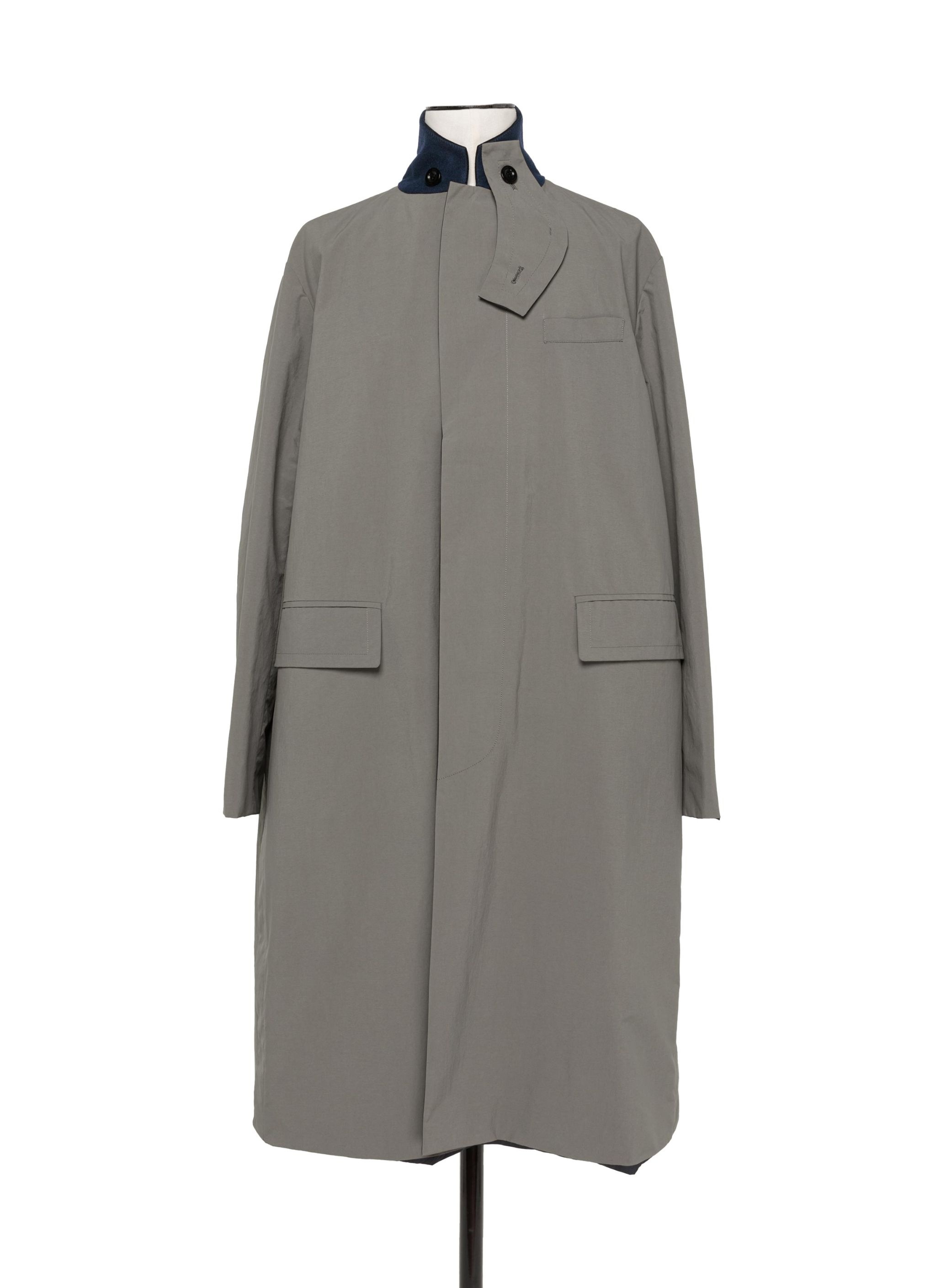 Matte Taffeta Reversible Coat - 1