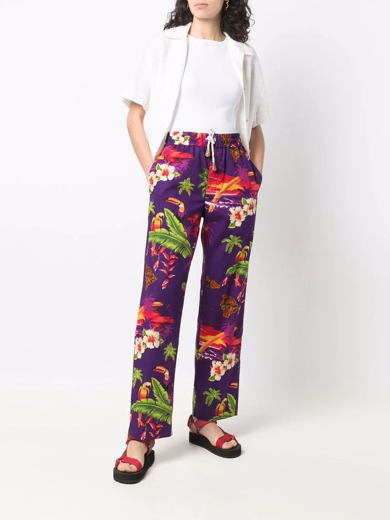 x Moncler Hawaiian-print track pants 3