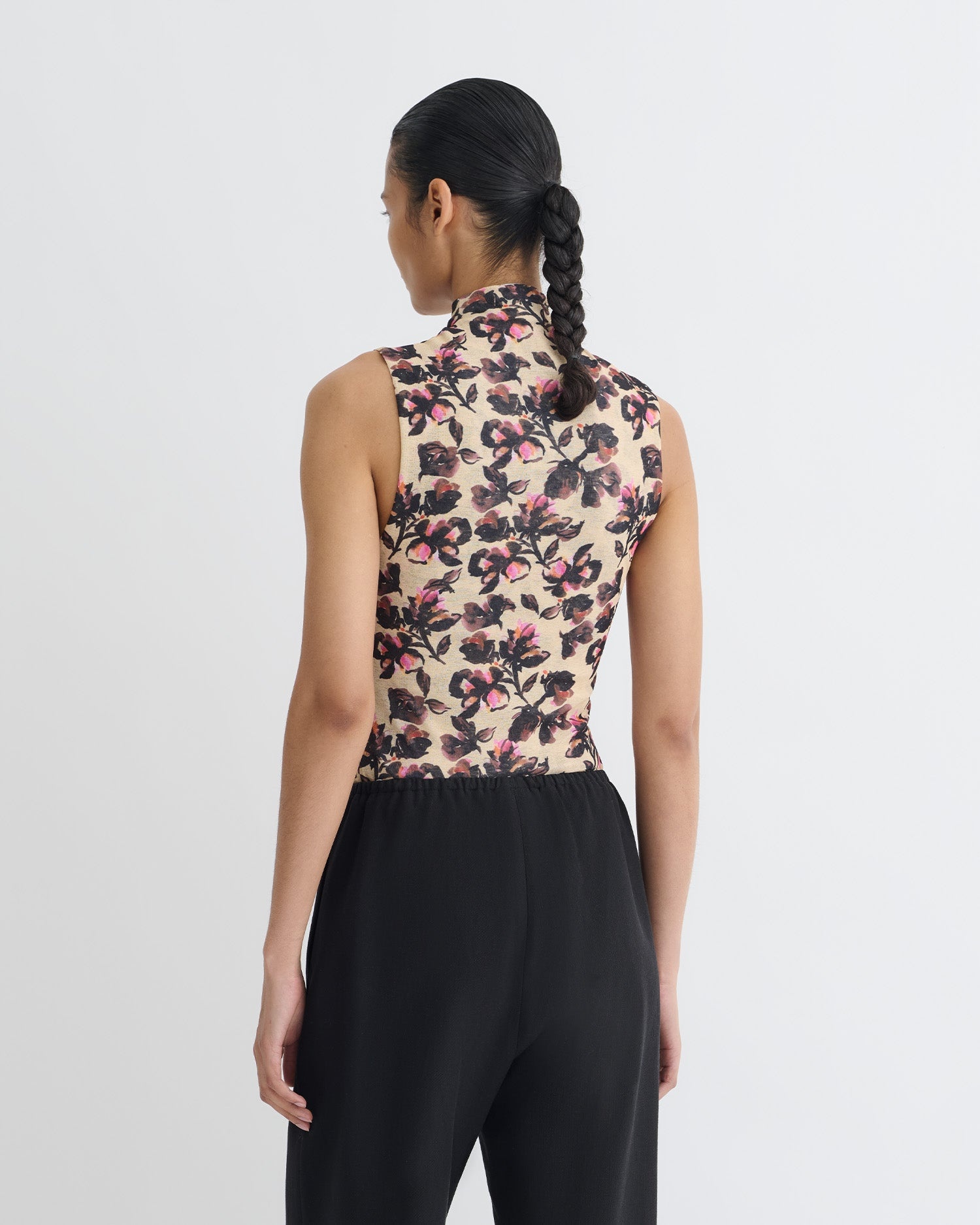 Printed Mesh Jersey Top - 5