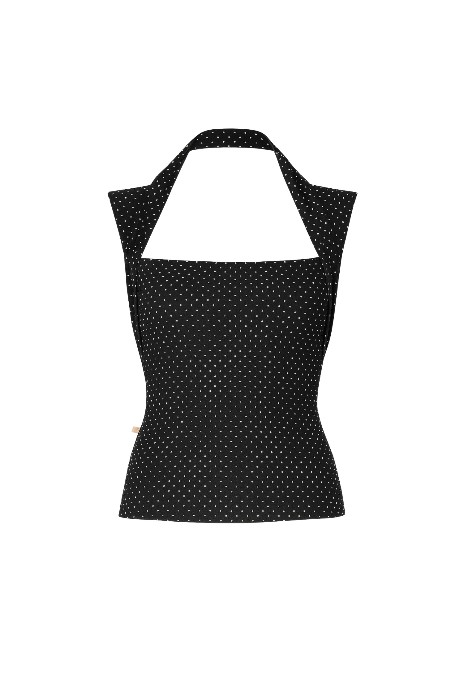 LARA TOP - BLACK AND WHITE POLKA DOT - 2