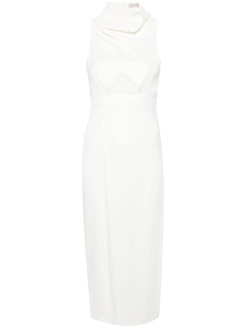 cut-out sleeveless midi dress 1