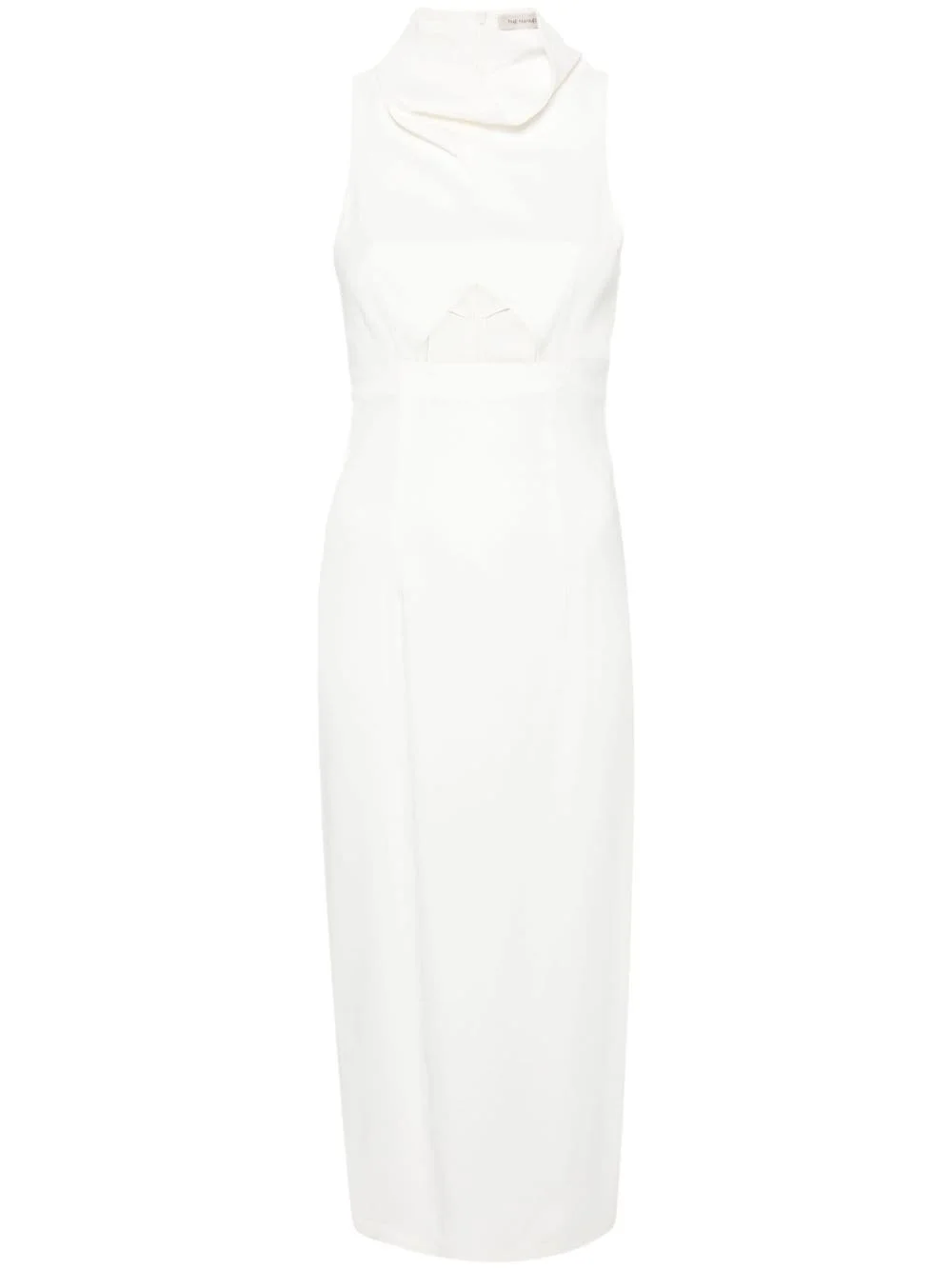 cut-out sleeveless midi dress - 1