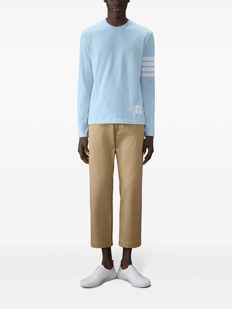 Thom Browne Long Sleeve Tee With 4Bar outlook