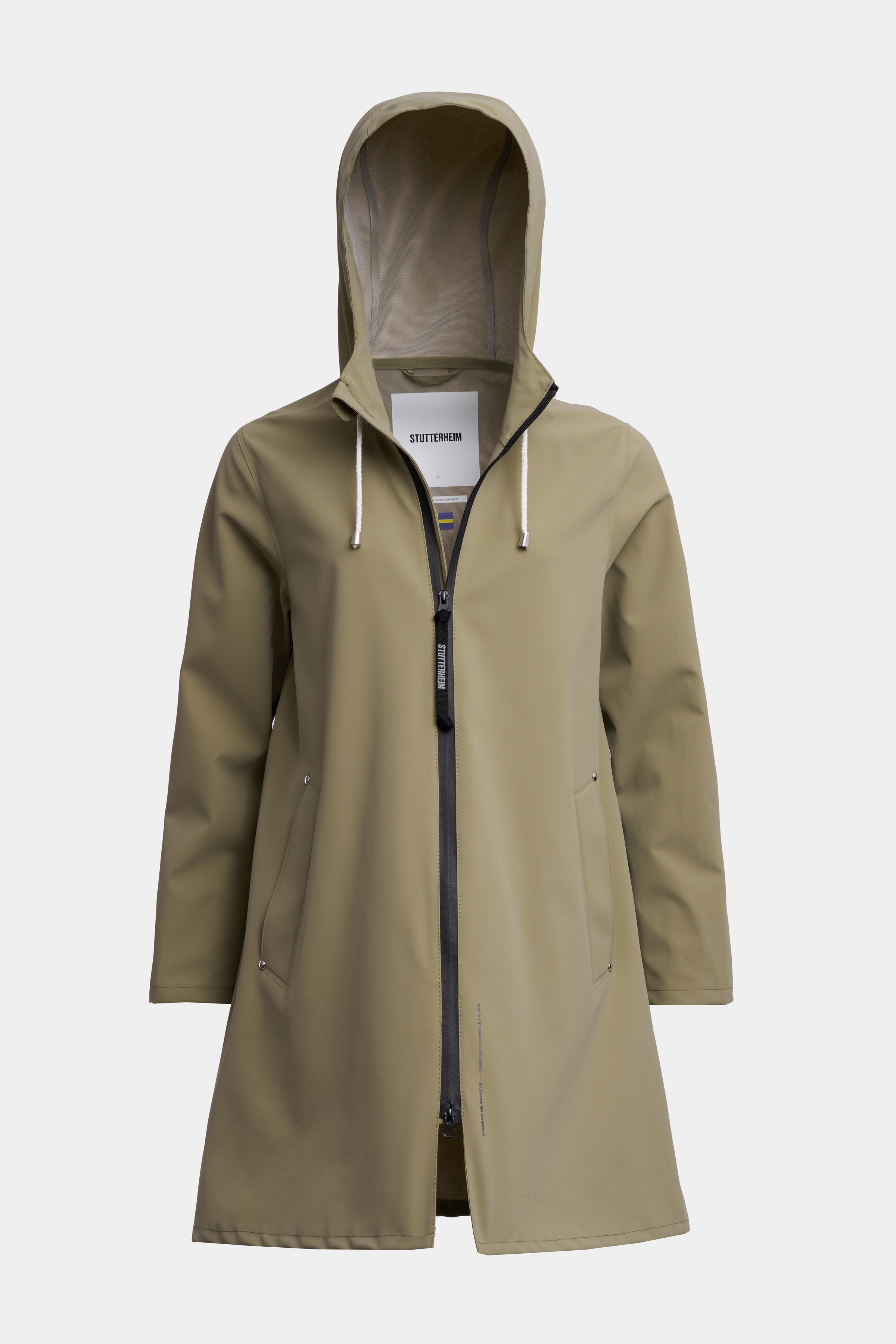 Mosebacke Lightweight Matte Zip Raincoat Aloe - 7