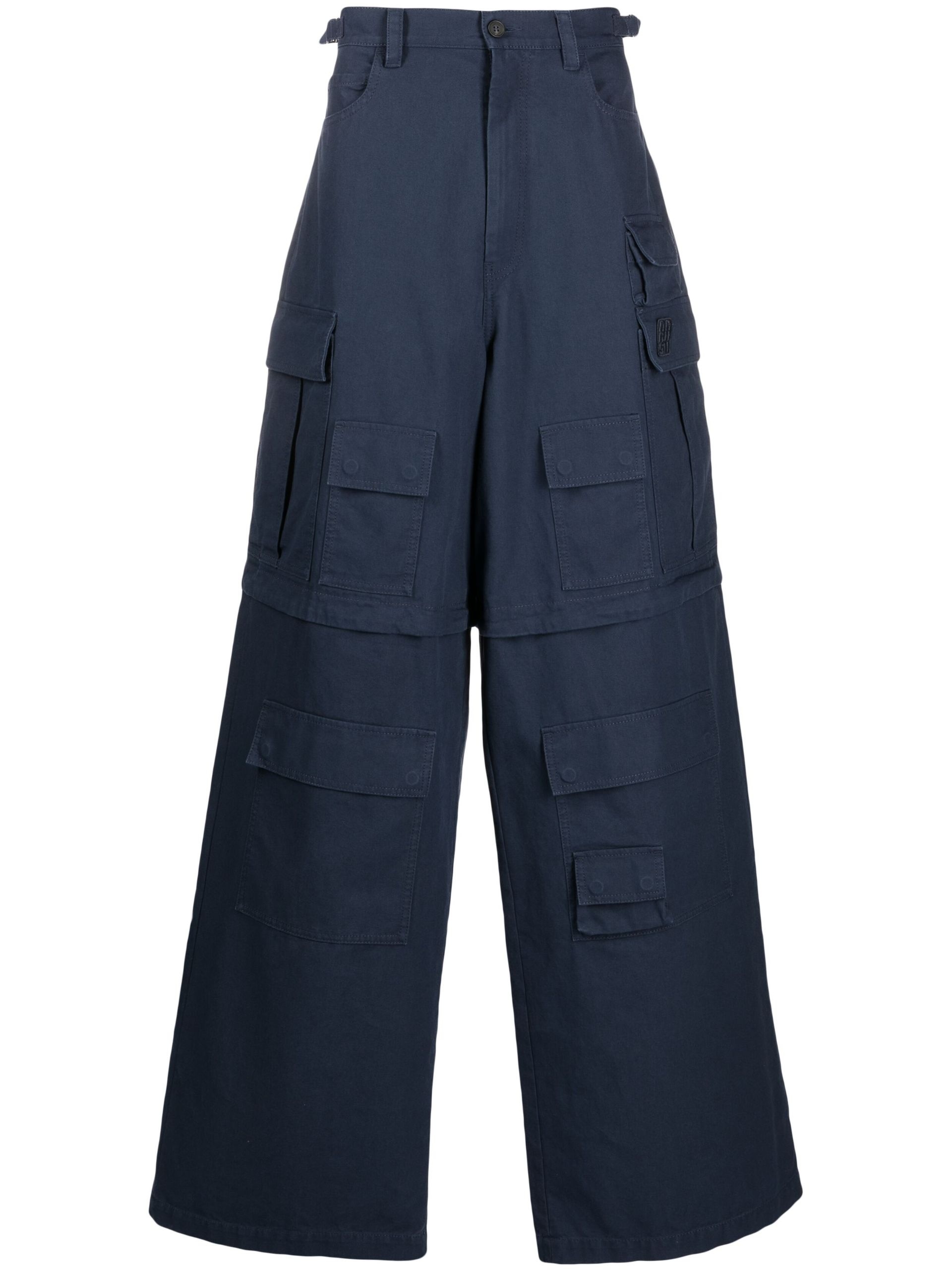 blue Wide cargo trousers - 1